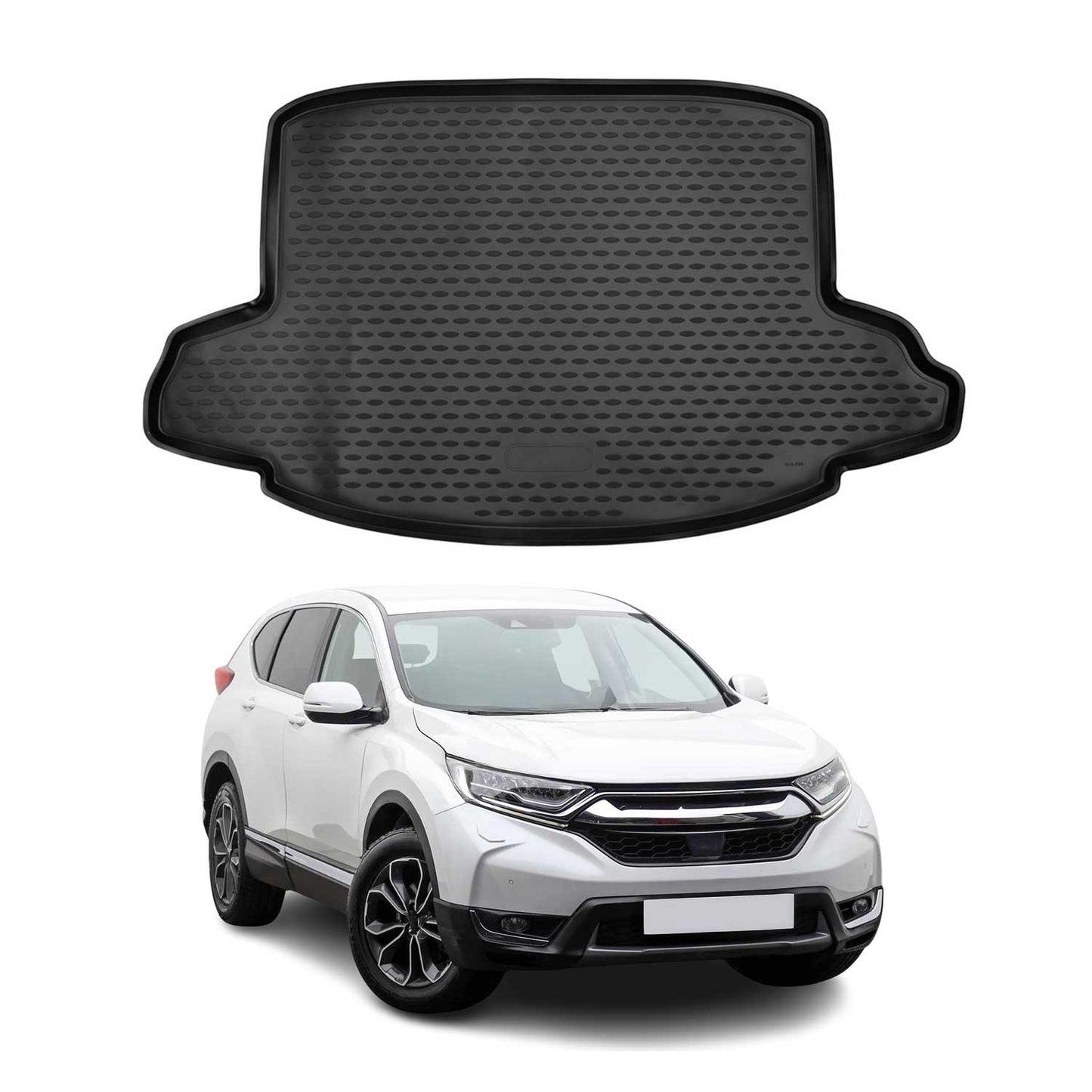 Kofferraummatte Kofferraumwanne für Honda CR-V 2016-2025 Gummi TPE Schwarz OMAC DE