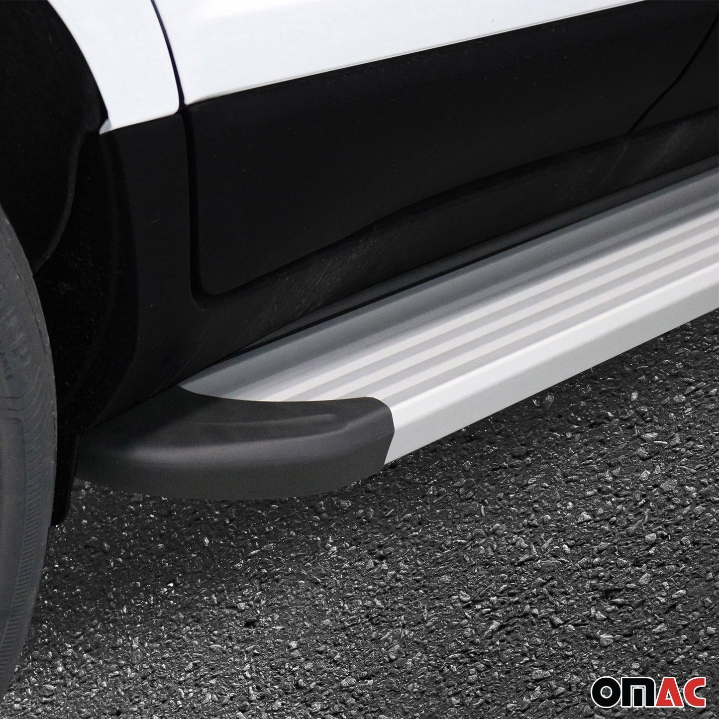 Trittbretter Seitenschweller für VW Tiguan mk3 2024-2025 Aluminium Grau 2tlg