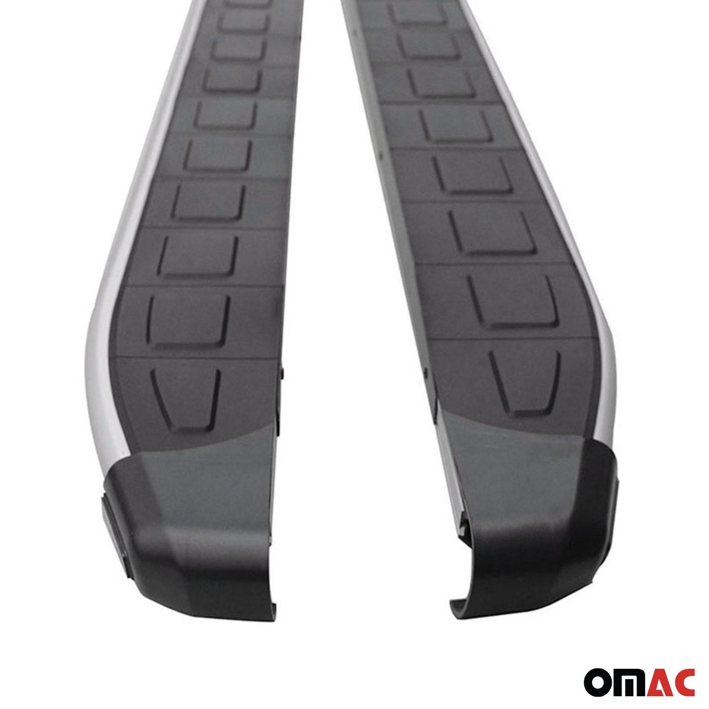 Trittbretter Schweller Seitenschweller für MG ZS-EV 2021-2025 Silber Schwarz 2x OMAC DE