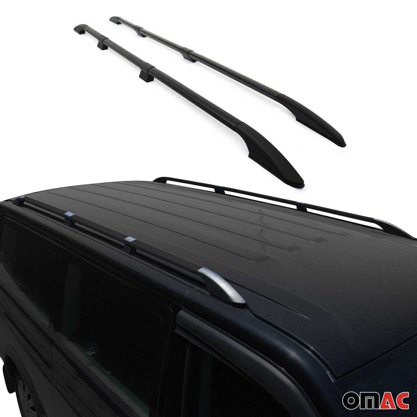 2006-2025 Fiat Ducato III Dachträger Gepäckträger L3 H2 Alu Schwarz 2 tlg