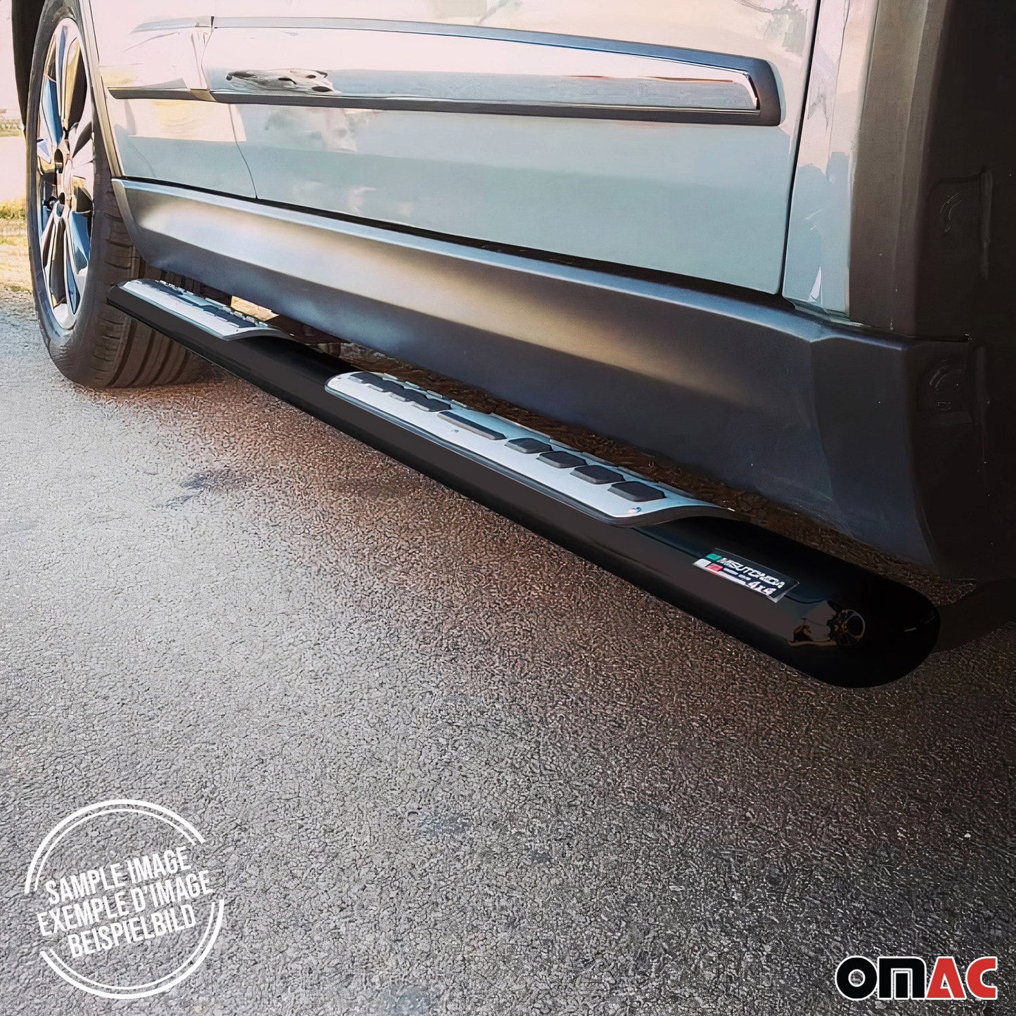 Stahl Seitenschweller Schwellerrohre für Range Rover Sport 2014-2017 Schwarz OMAC DE