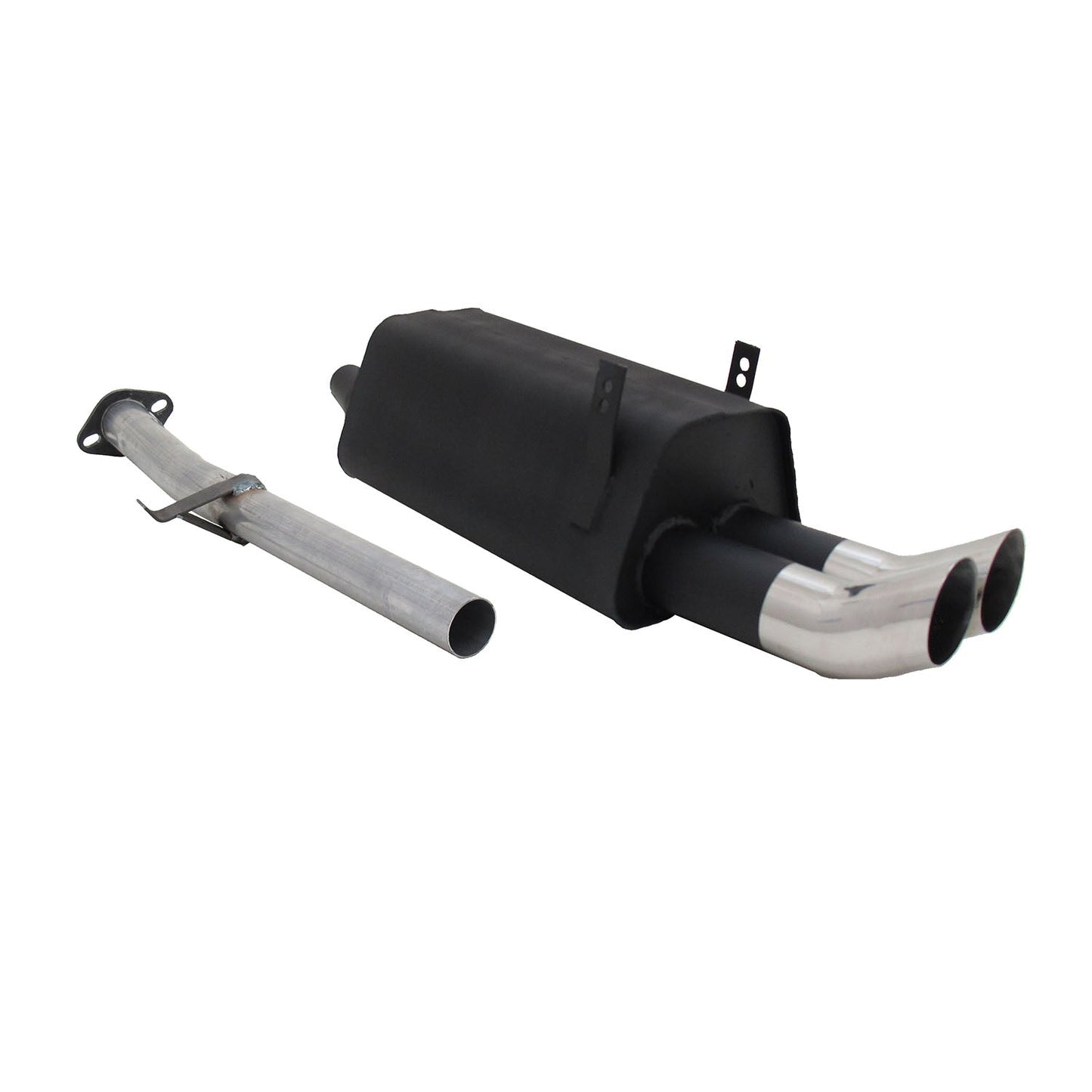 BMW 3er E36 316/318 Novus Sportauspuff 2x76mm DTM Endschalldämpfer mit ABE OMAC DE