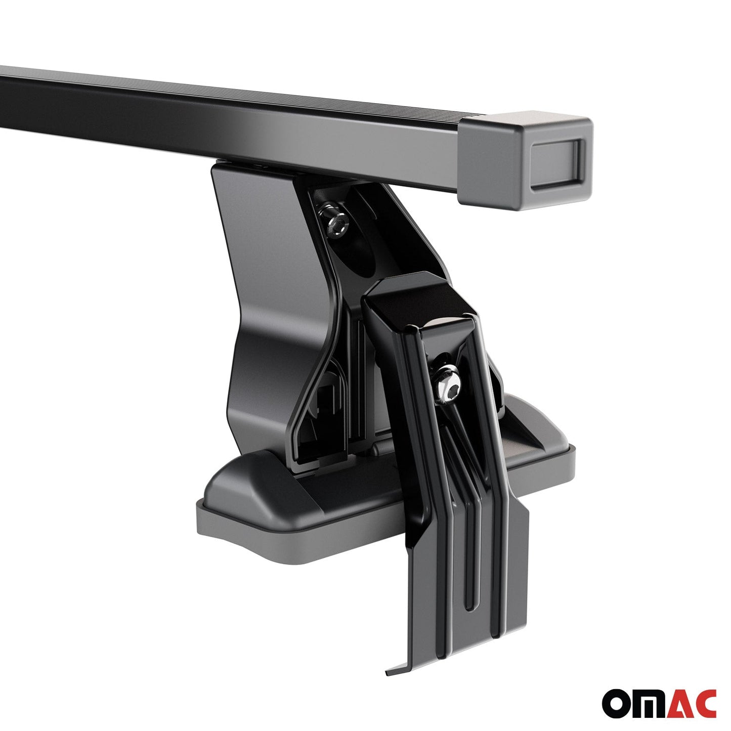 Menabo Dachträger Grundträger für VW Amarok mk2 2022-2025 Stahl Schwarz 2tlg OMAC DE