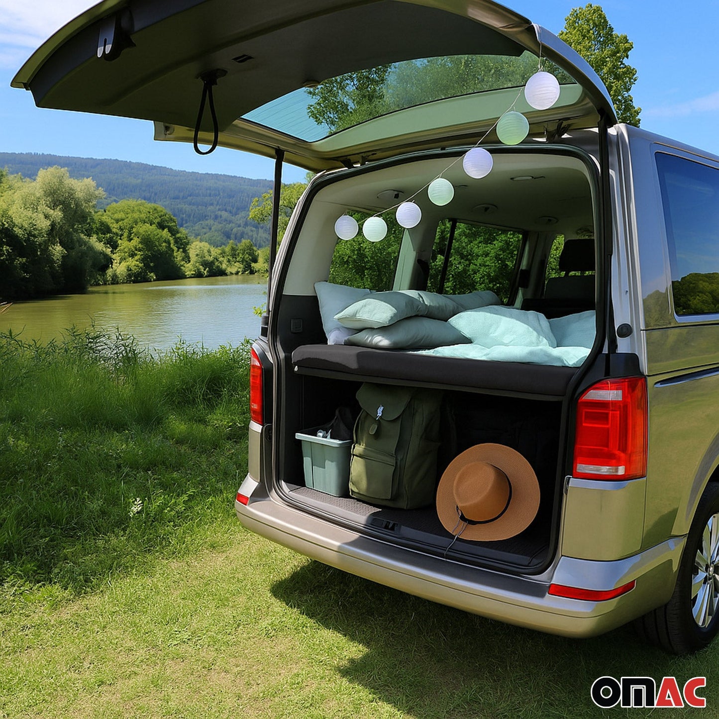 Matratze Schlafmatratze Klappmatratze für Ford Tourneo Custom 2023-2025 Schwarz OMAC DE