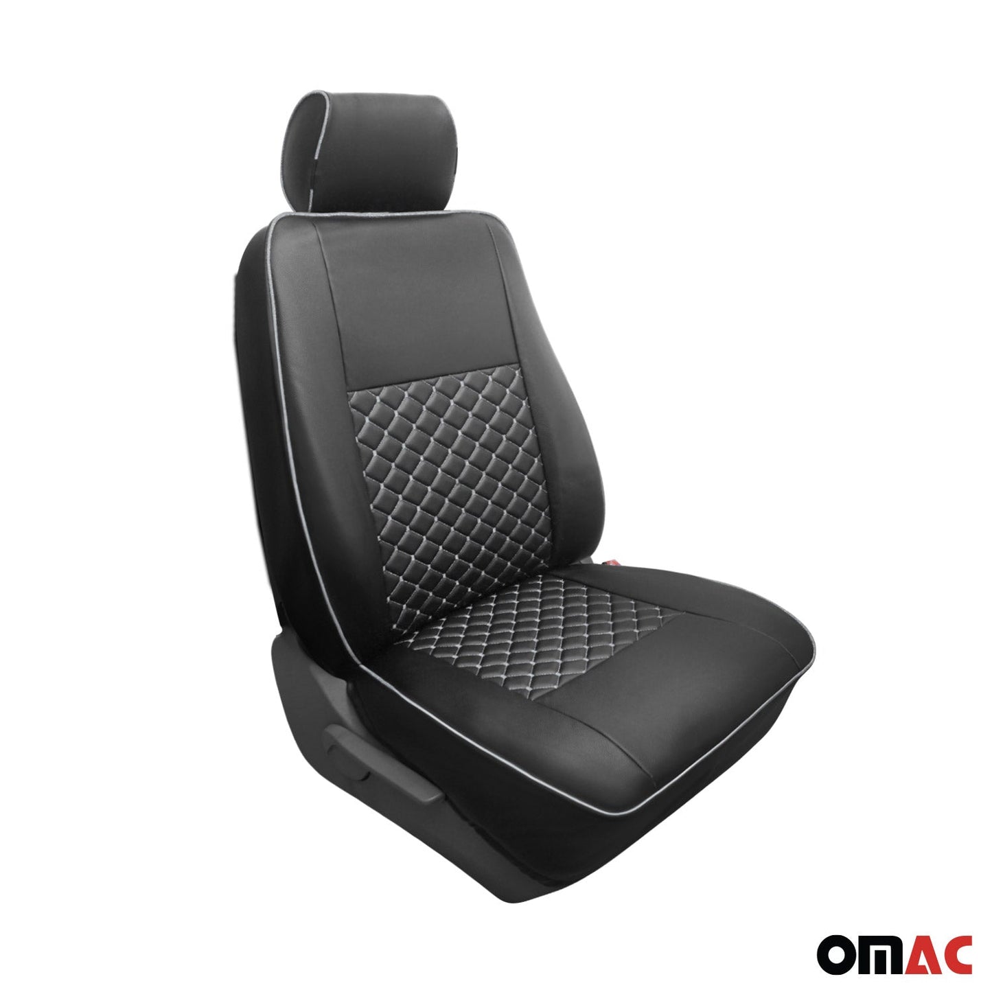 Sitzbezüge Schonbezüge für VW Transporter T4 1990-2003 Kunstleder Schwarz 1+1 OMAC DE