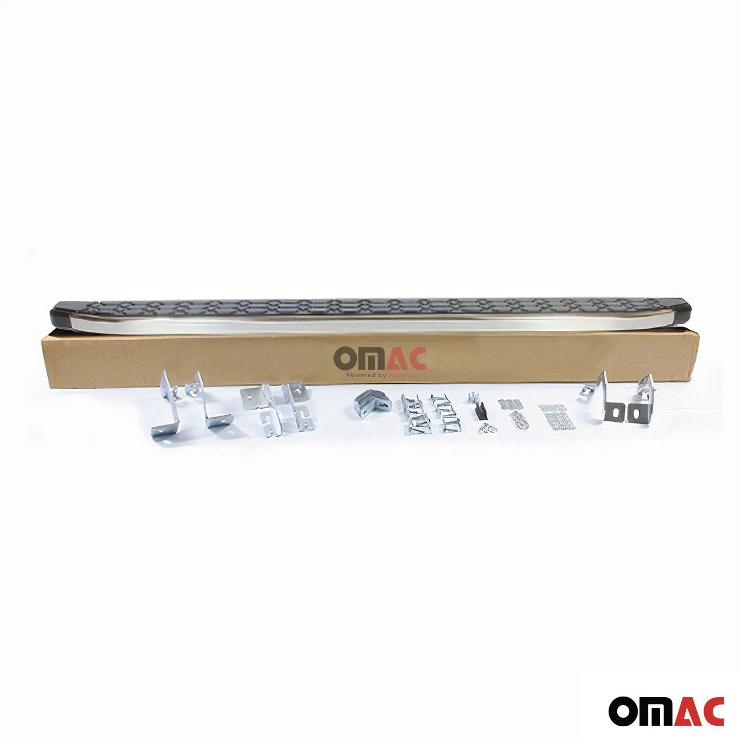 Trittbretter Seitenschutz für Nissan Qashqai +2 NJ10 2008-14 Stahl Schwarz Grau OMAC DE