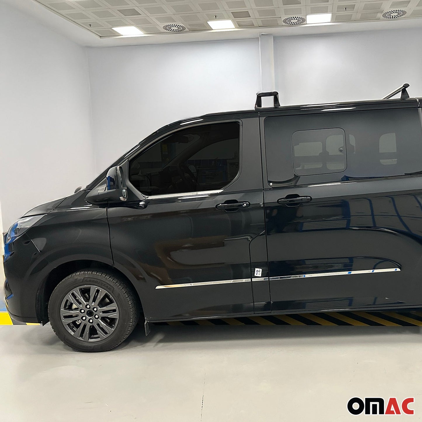 Fensterleisten Zierleisten für Ford Transit Tourneo Custom 2023-25 Edelstahl 2x OMAC DE