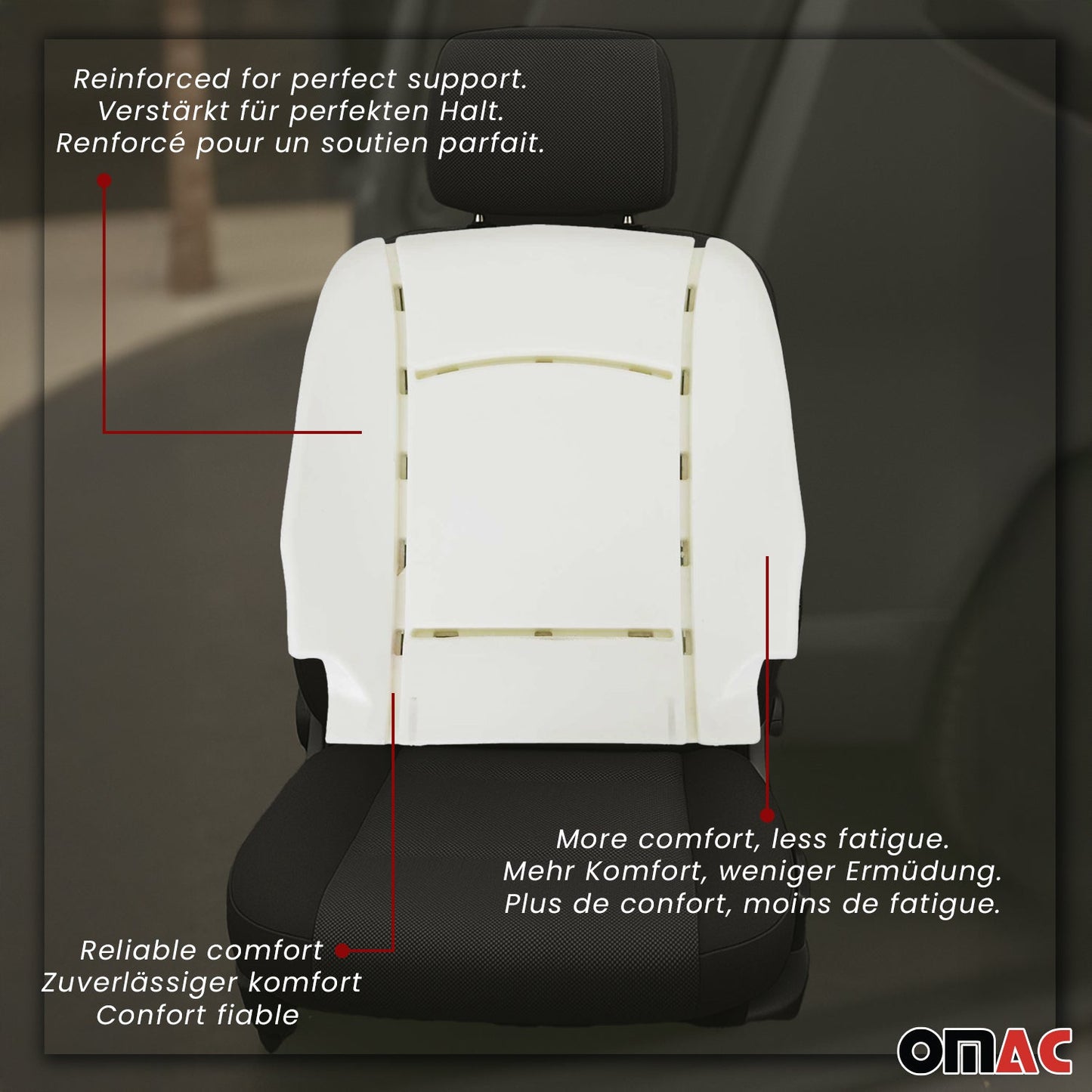 Sitzpolster & Rückenlehne Schaumstoff Satz für Opel Combo 2012-2018 Sandfarben OMAC DE