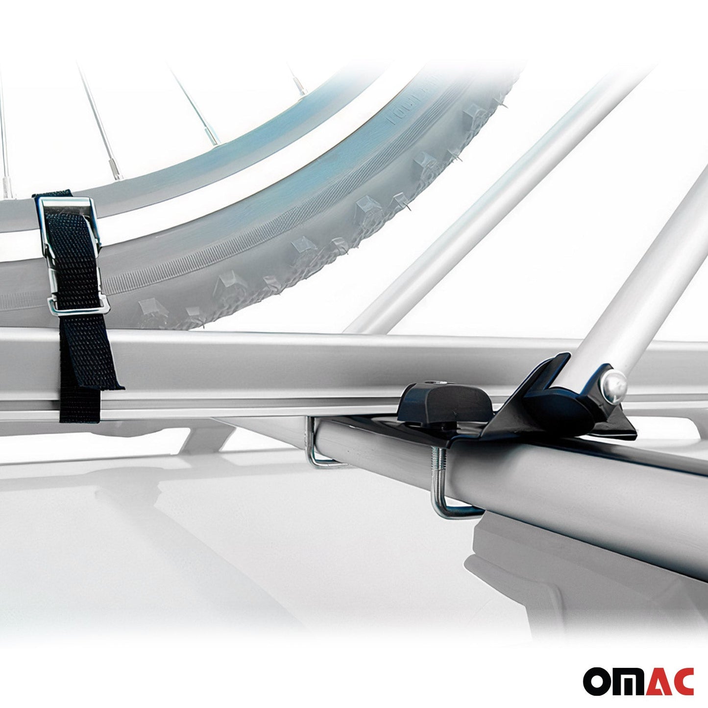2x Fahrradträger Dachfahrradträger bis 15kg Fahrradhalter Aluminium Fahrräder OMAC DE