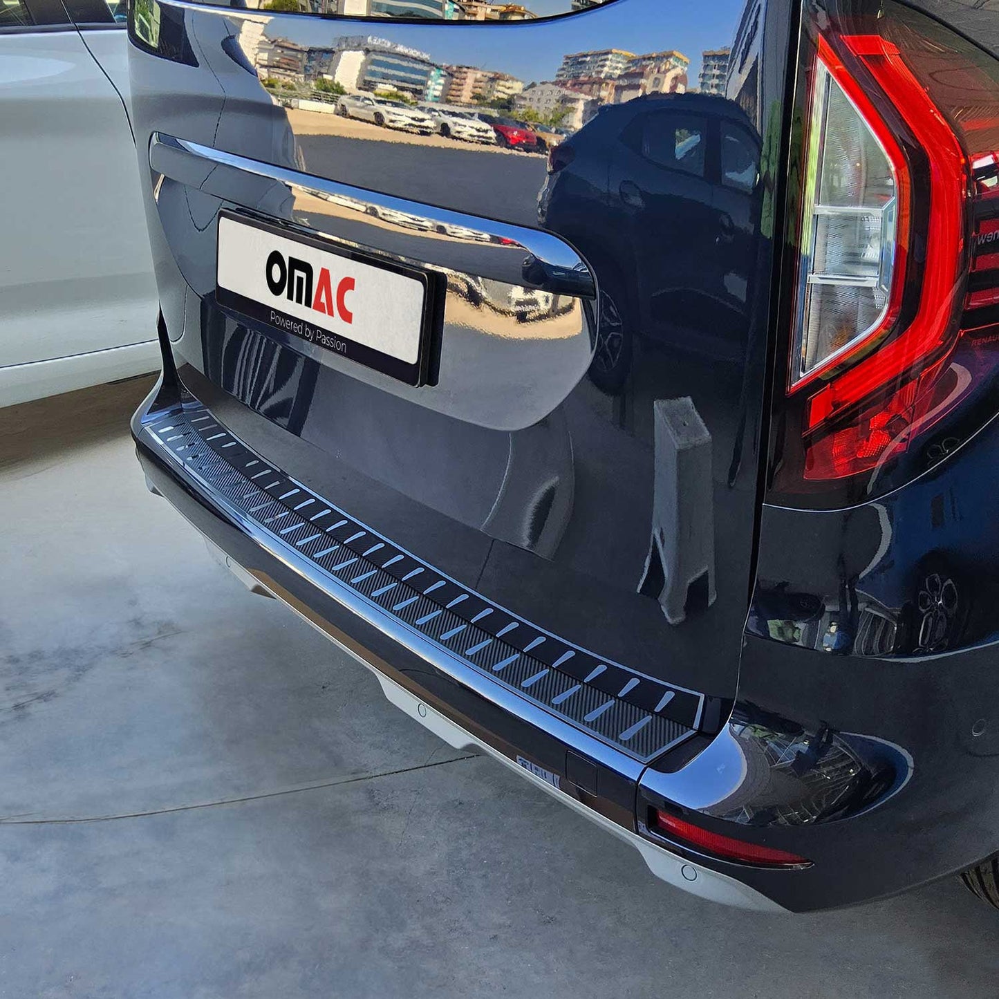 Ladekantenschutz für Mercedes Citan 2021-2025 Edelstahl Carbon Foliert OMAC DE