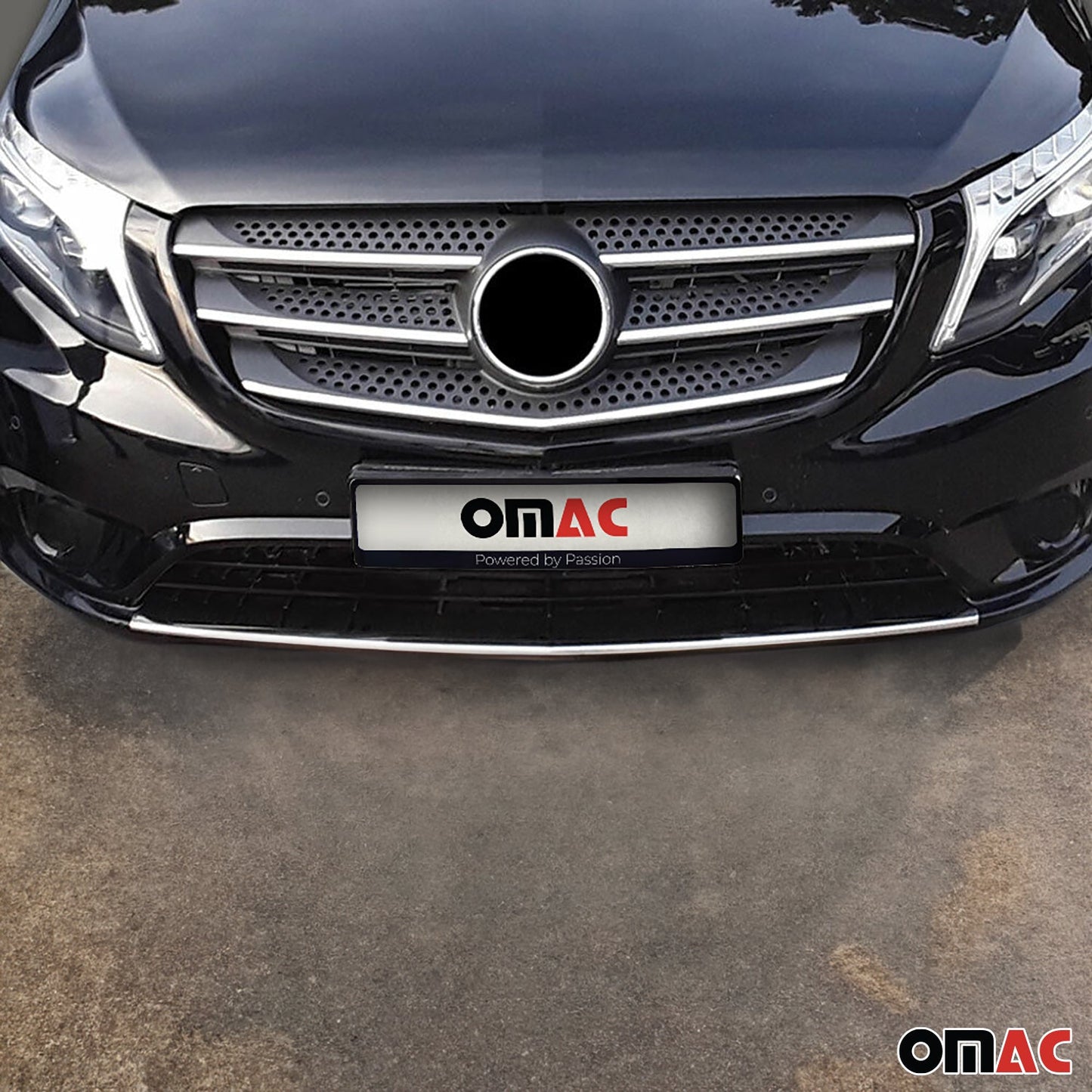 Diffusor Stossstangen für Mercedes Vito W447 2014-2023 Edelstahl 1tlg Vorne OMAC DE
