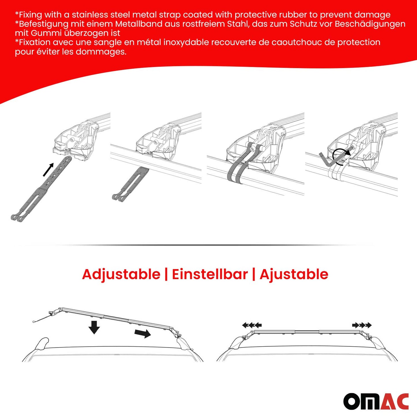 Dachträger für Audi A4 B5 B6 B7 Avant 1995-2008 5 tür 100kg Alu Silber 2x ABE OMAC DE