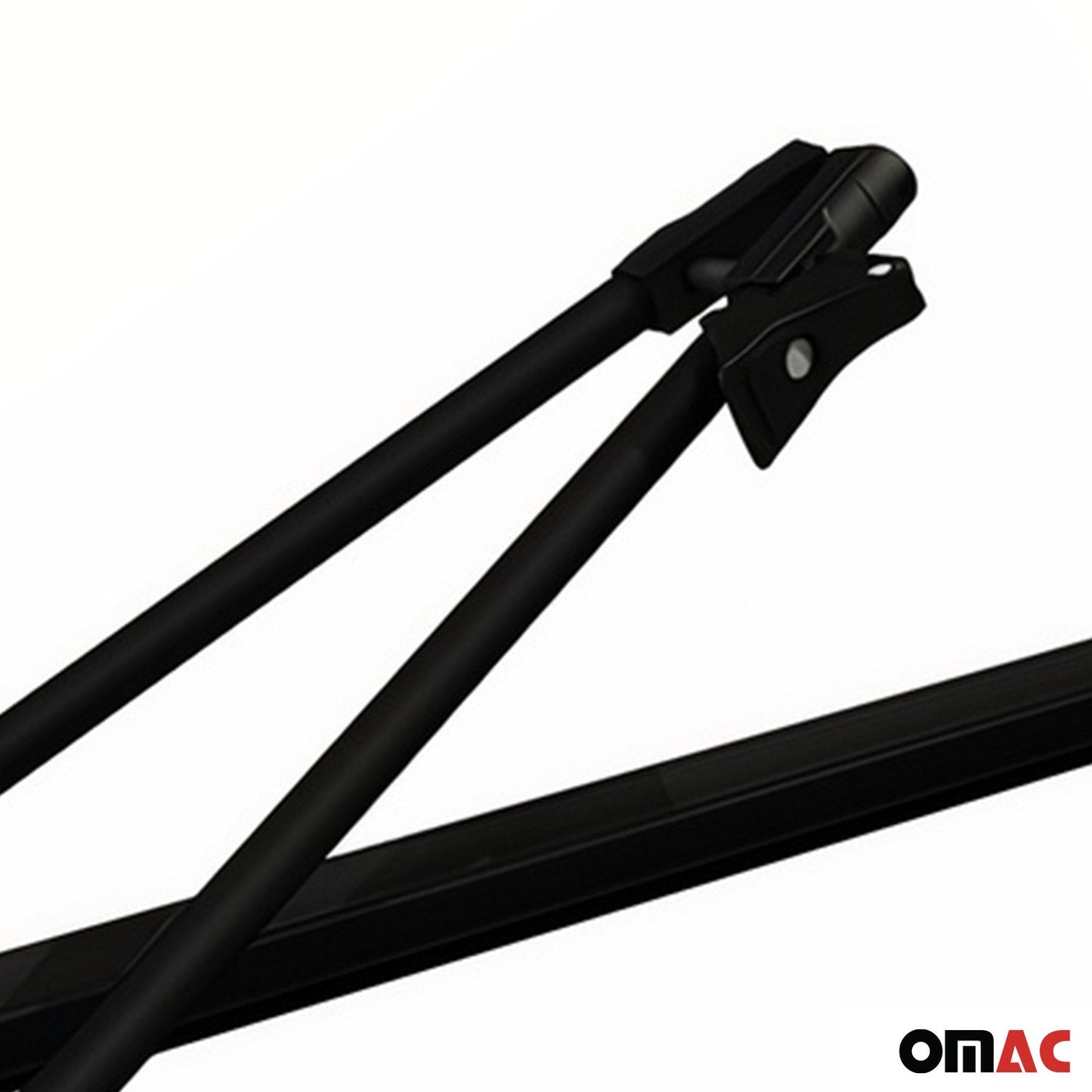 2x Fahrradträger Dachfahrradträger bis 17kg Aluminium Schwarz Fahrradhalter OMAC DE