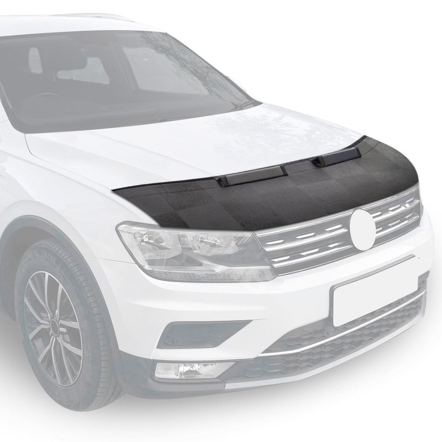 Haubenbra Steinschlagschutz Bonnet Bra für Ford Kuga I 2008-2012 Kariert Halb OMAC DE
