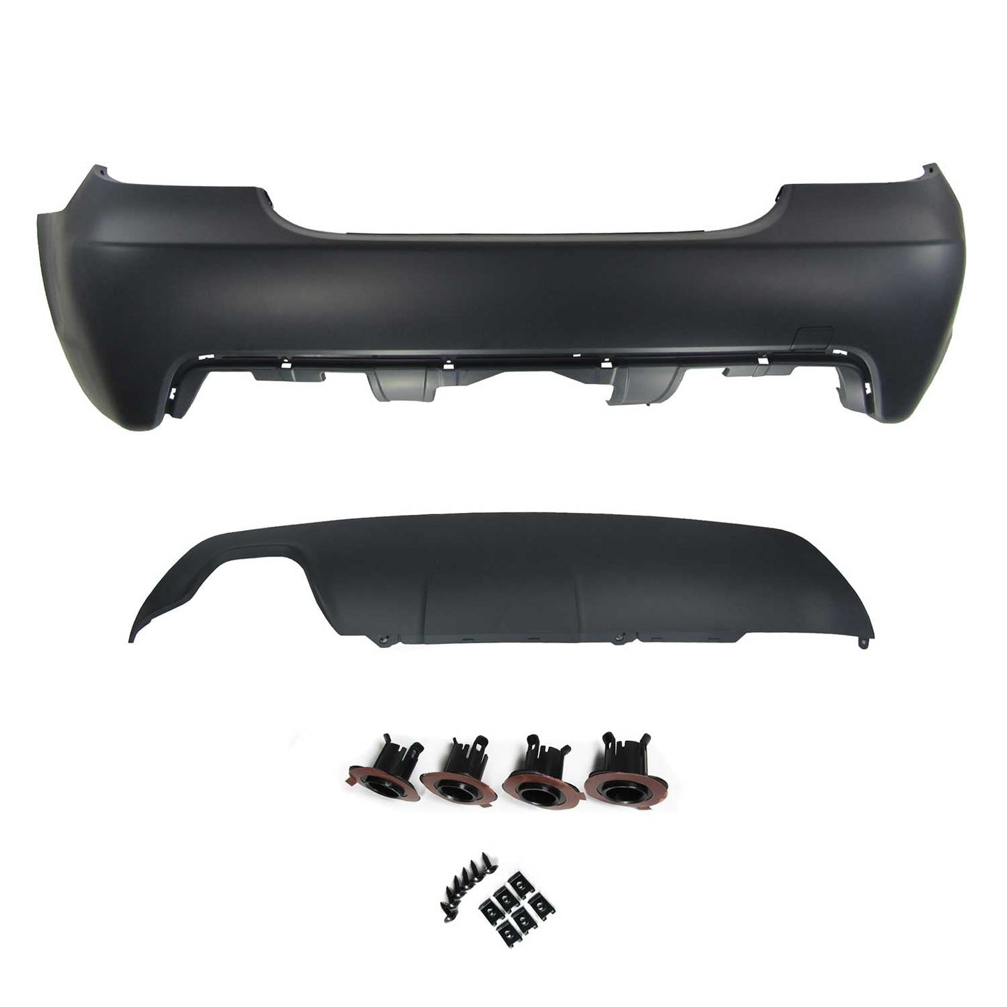 JOM Heckstoßstange für BMW E60 2003-2010 Schwarz 1tlg OMAC DE