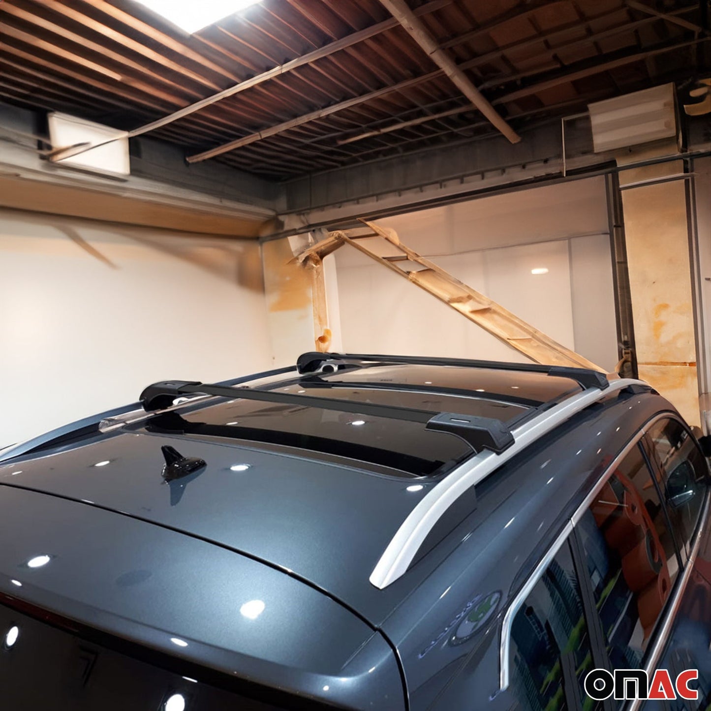 1998-2006 Land Rover Freelander L314 Dachträger Grundträger Aluminium Schwarz 2x