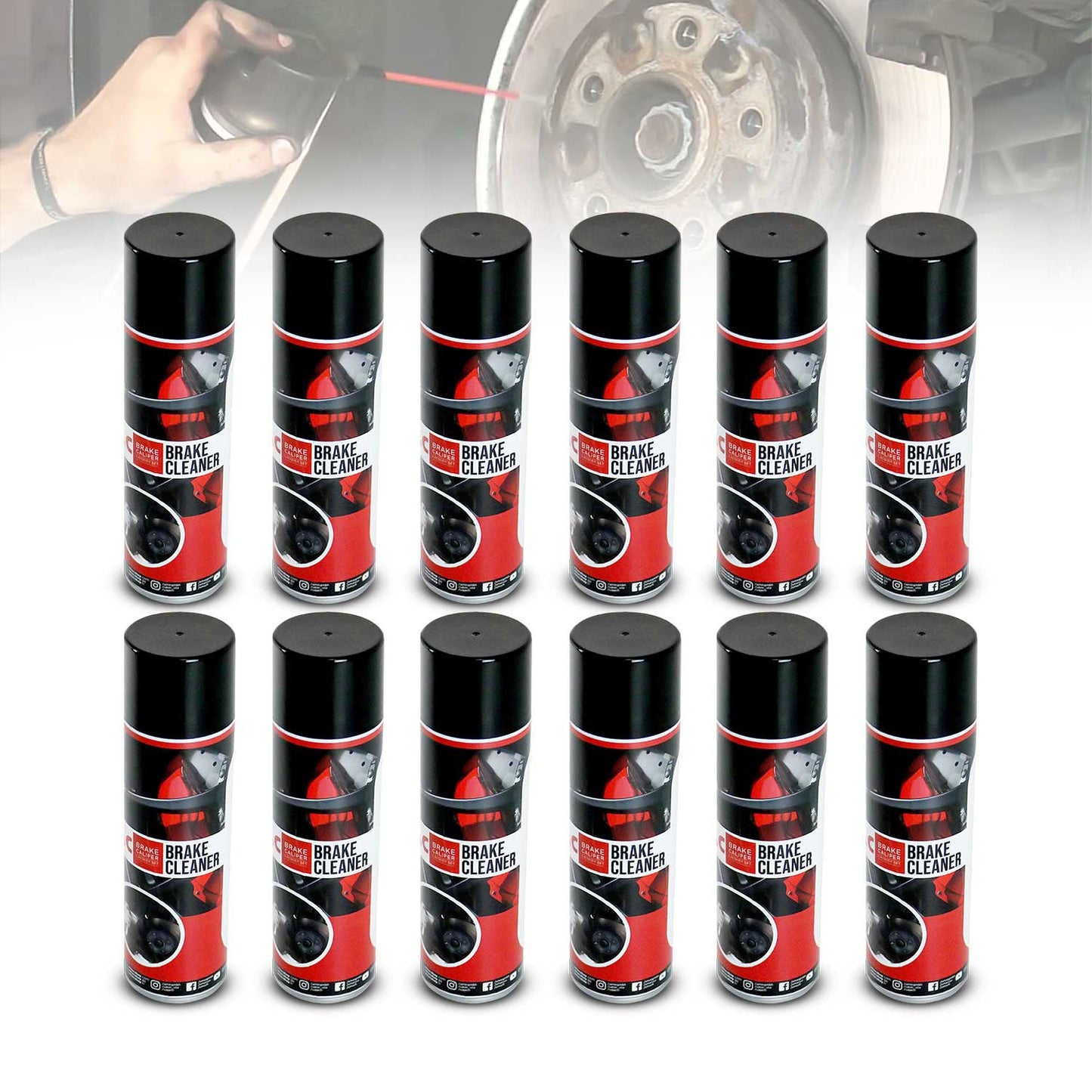 OMAC Bremsenreiniger Spraydose Teilereiniger Entfetter Reinigung 500 ml SET 12x OMAC DE
