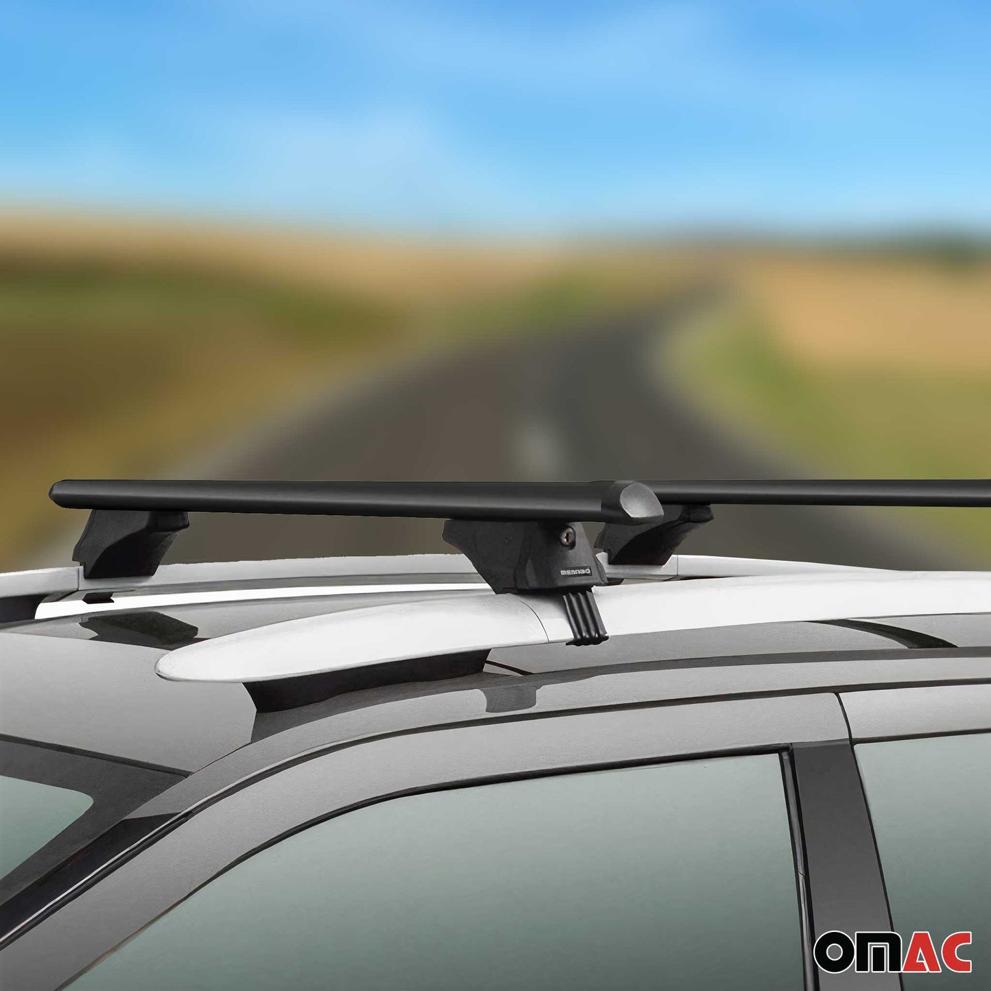 Menabo Dachträger Grundtäger für VW Tiguan mk2 2016-2020 Pre-FL 75kg Alu Schwarz OMAC DE