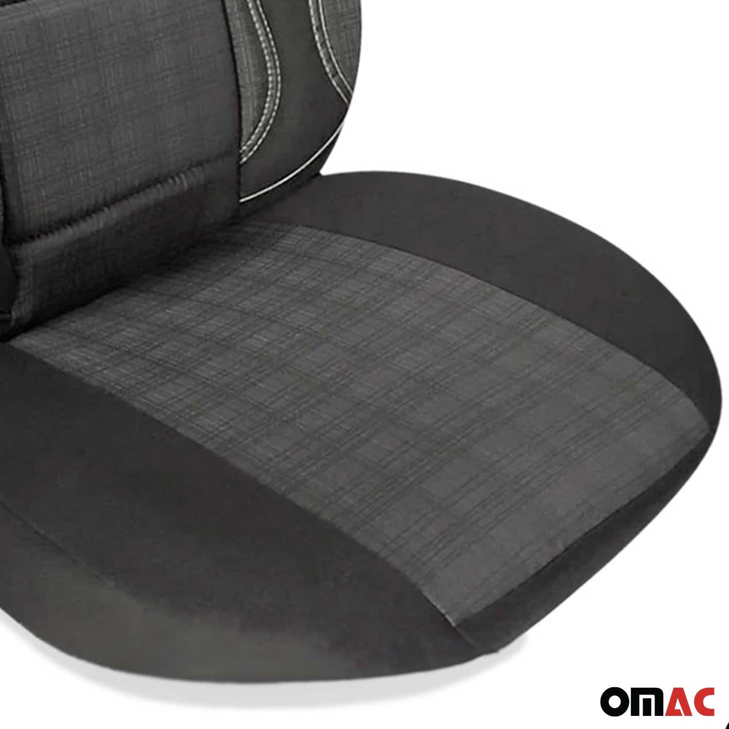 Schonbezüge Sitzschoner Sitzbezüge für VW Caddy 2003-2025 Rauch Grau 1 Sitz OMAC DE