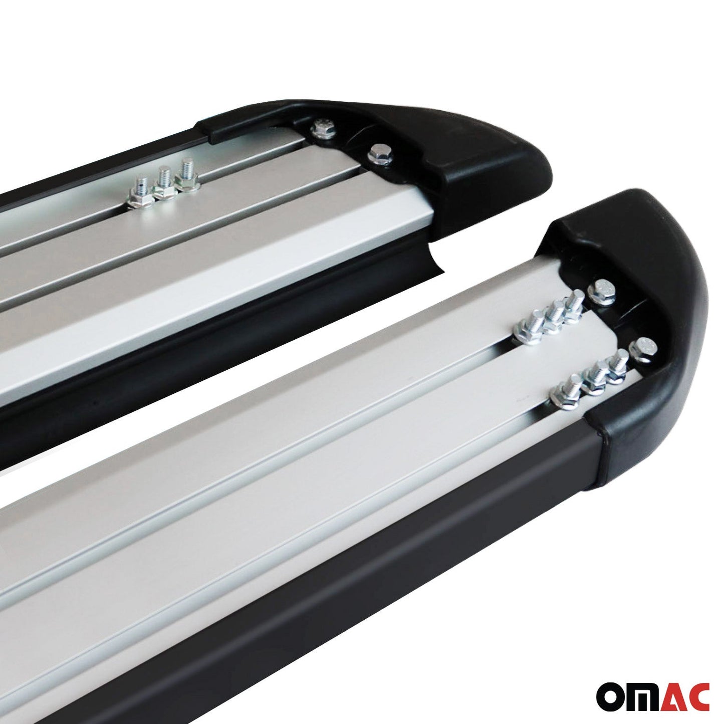 Trittbretter Seitenschweller für Honda Pilot 2009-2015 Aluminium Schwarz 2 tlg OMAC DE