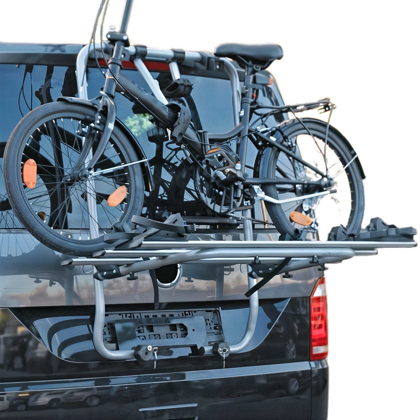 Menabo Fahrradträger für VW Transporter Multivan Caravelle T5 2003-2015 Alu OMAC DE