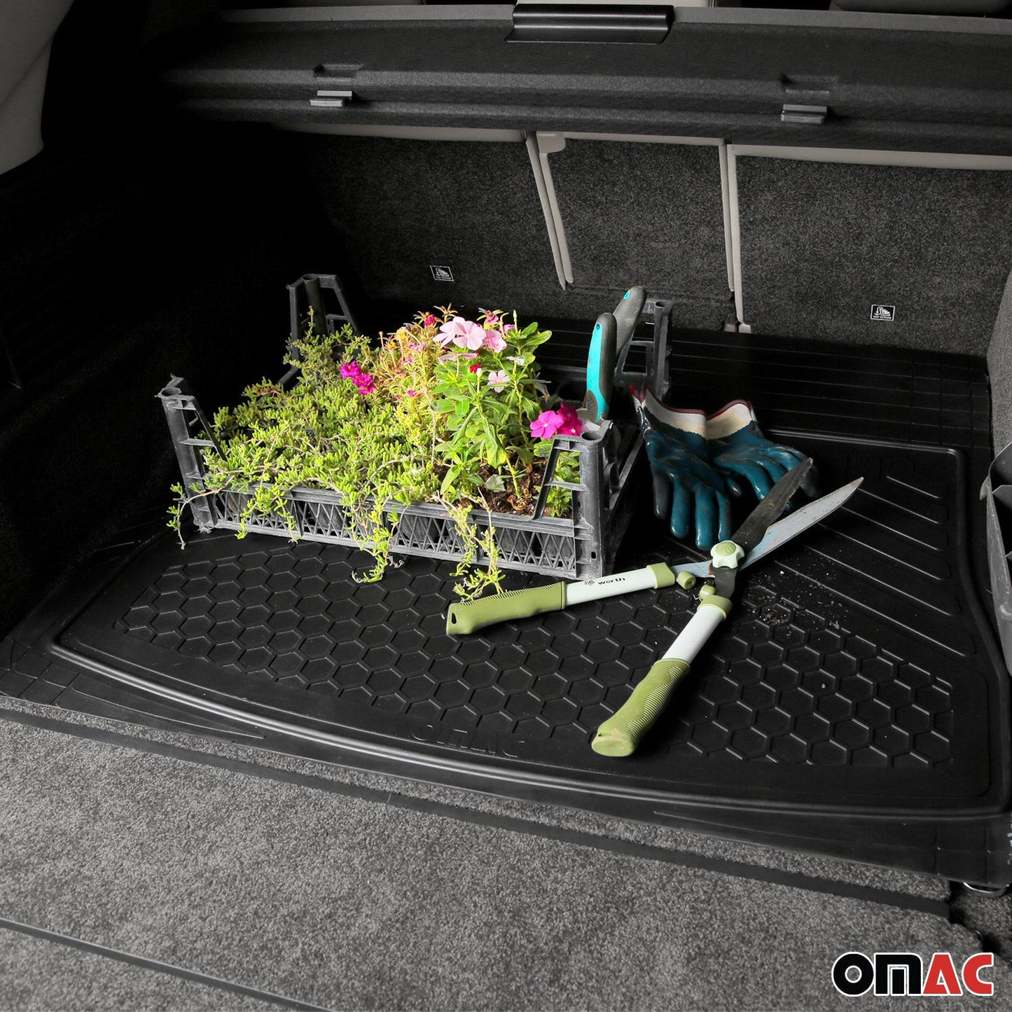 2024-2025 Skoda Elroq Kofferraumwanne Antirutschmatte Laderaumwanne Trimmbare Schwarz OMAC DE
