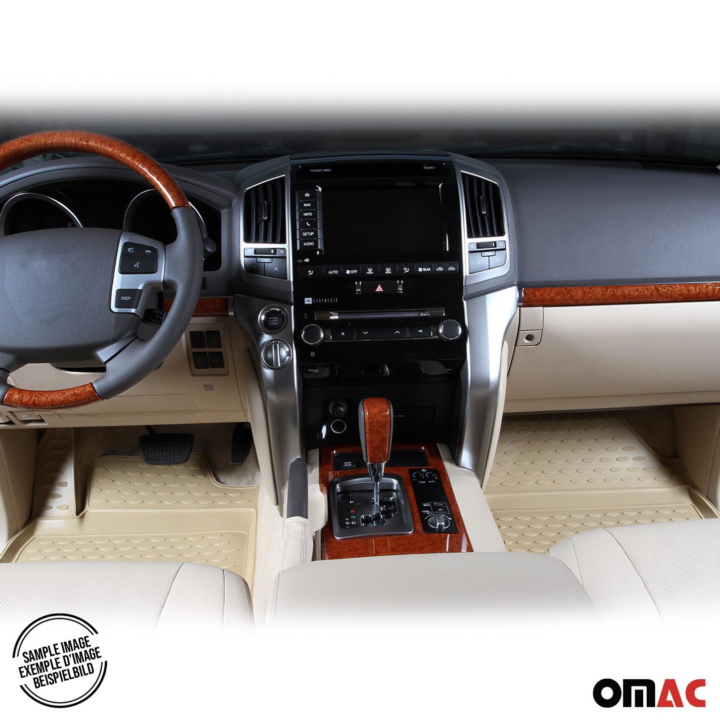 2005-2011 Honda Civic Fußmatten TPE Beige 4 tlg OMAC DE