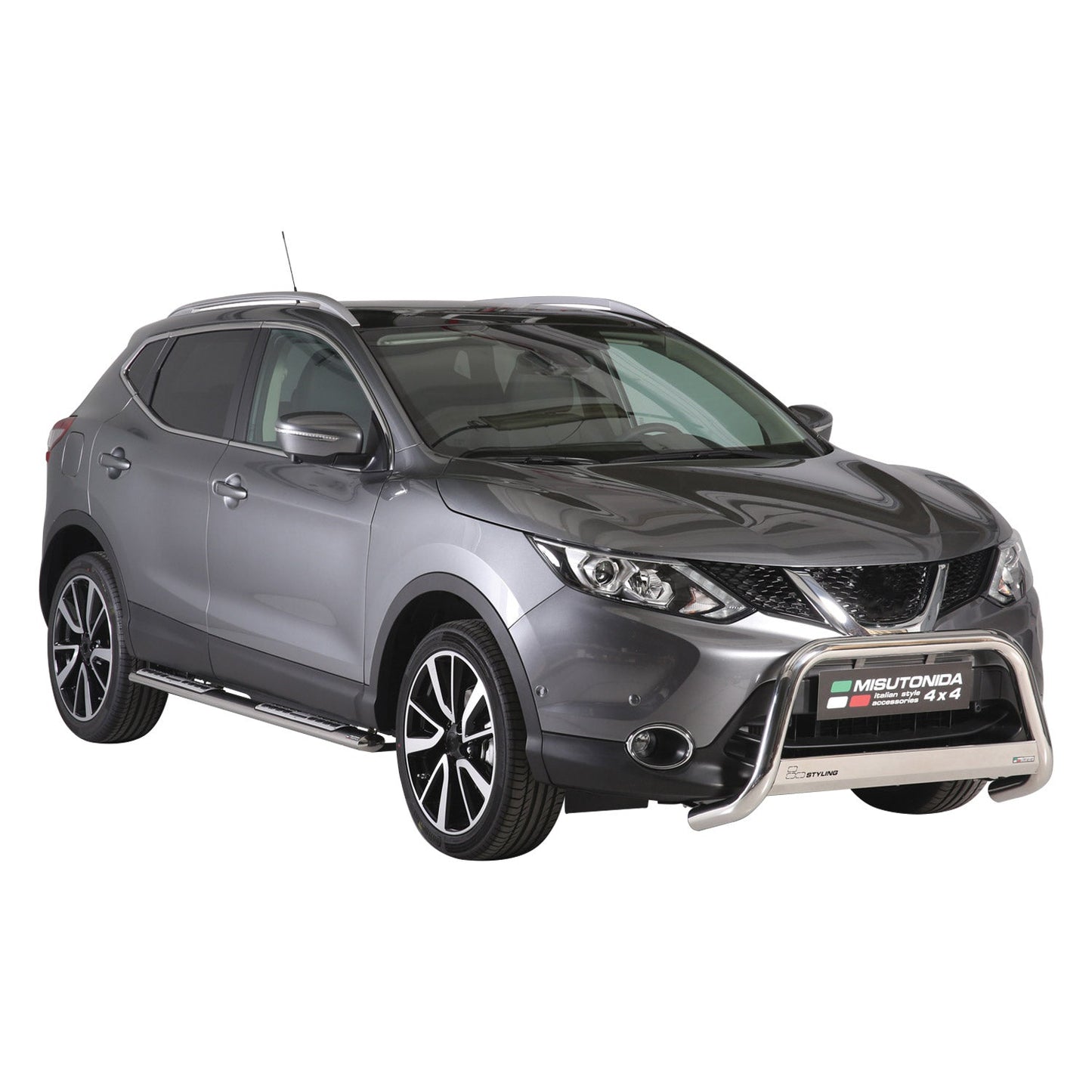 Edelstahl Seitenschweller Schwellerrohre für Nissan Qashqai 2014-2021 Silber OMAC DE
