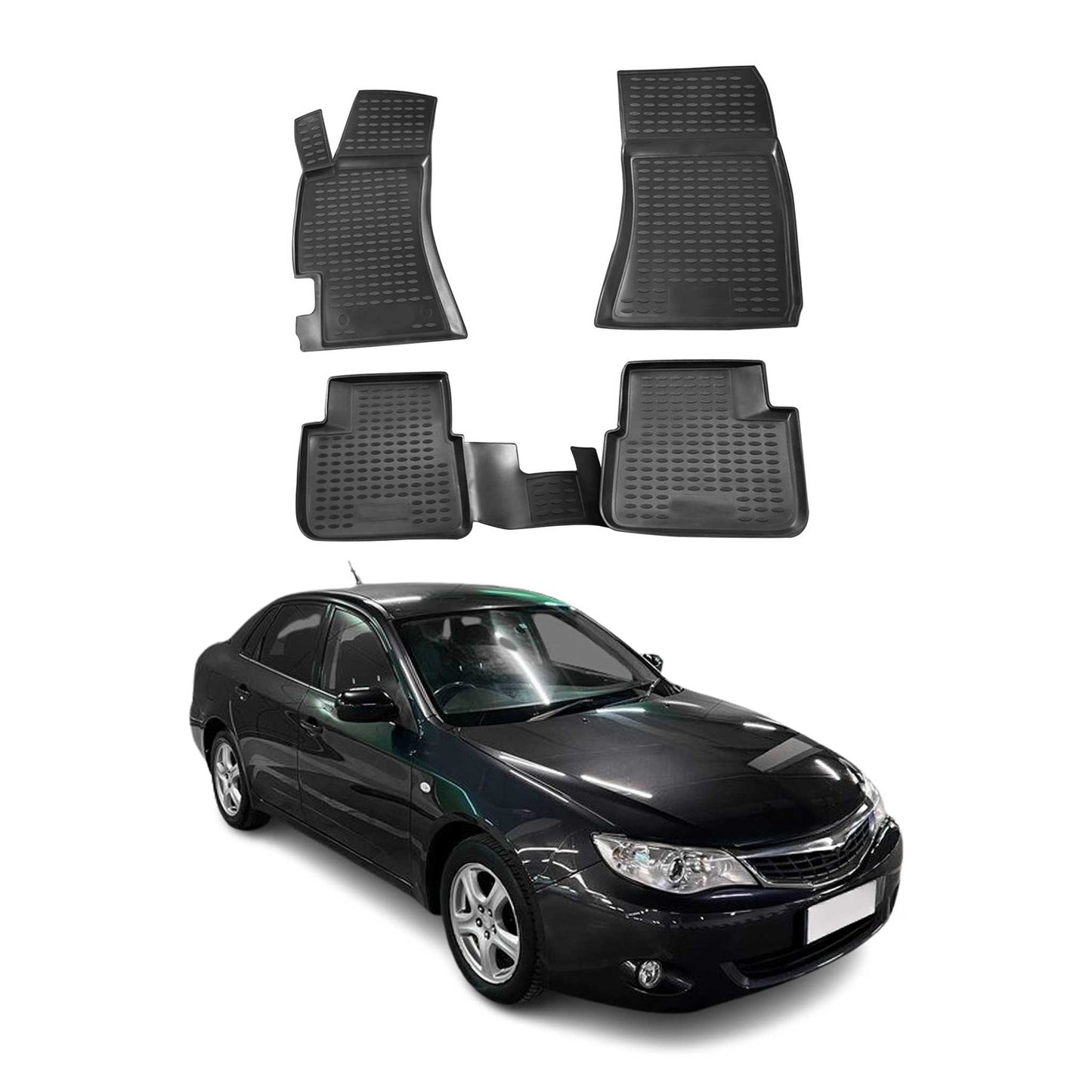 2007-2017 Subaru Impreza Fußmatten TPE Schwarz 4 tlg OMAC DE
