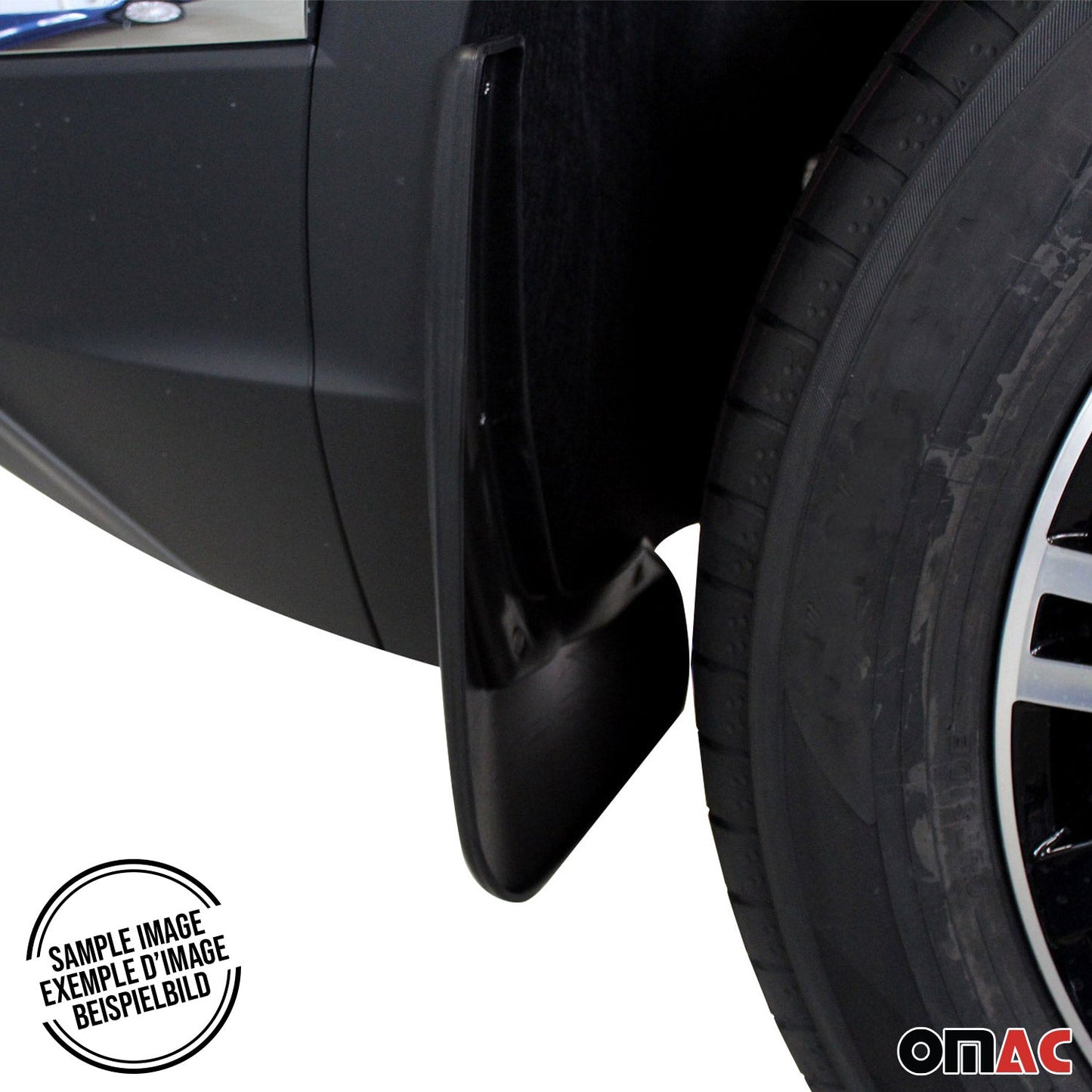 Schmutzfänger Kotflügel für Peugeot 2008 2013-2019 Hinten Kunststoff Schwarz 2x OMAC DE