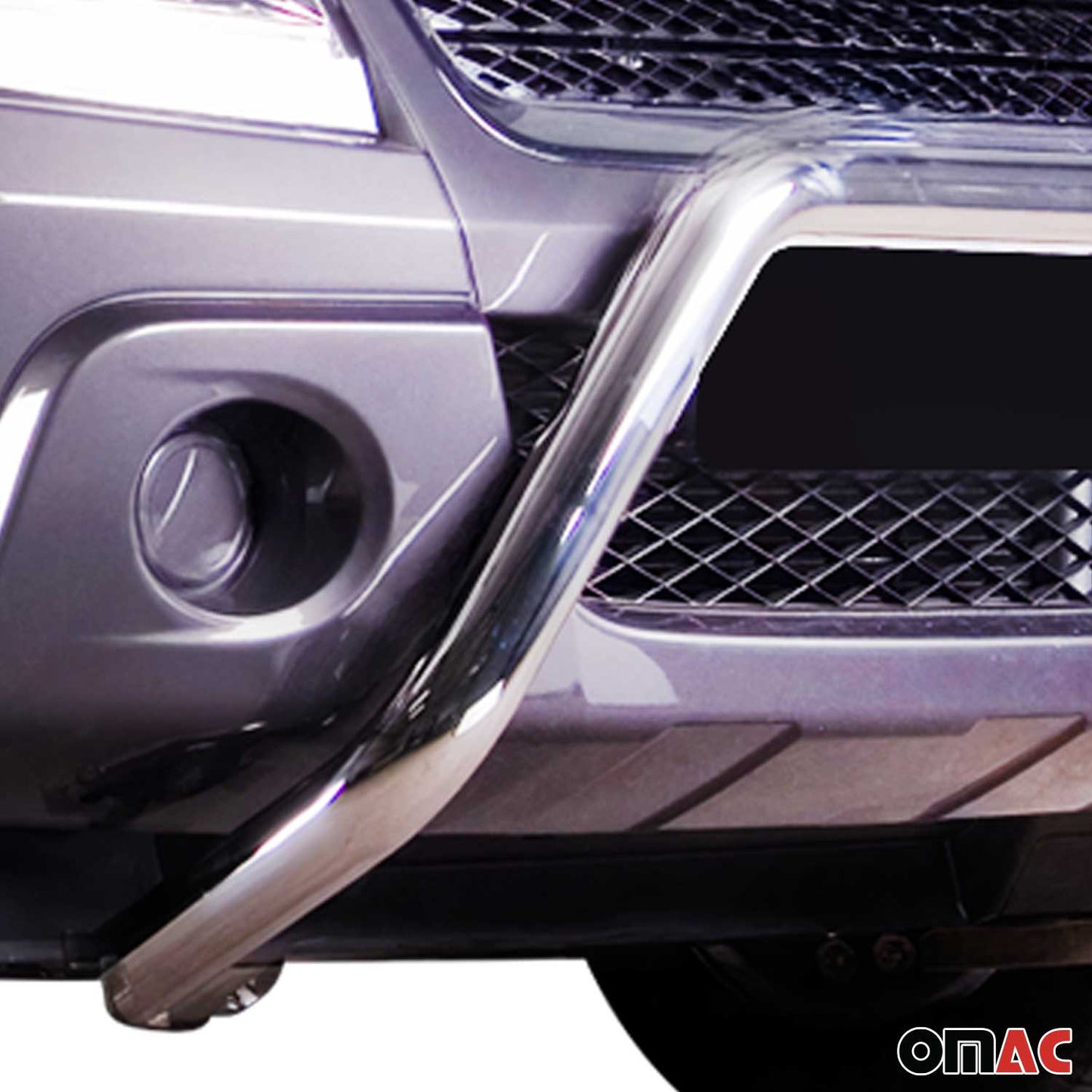 Frontbügel Frontschutzbügel für Suzuki Grand Vitara 2006-2015 Stahl Silber OMAC DE