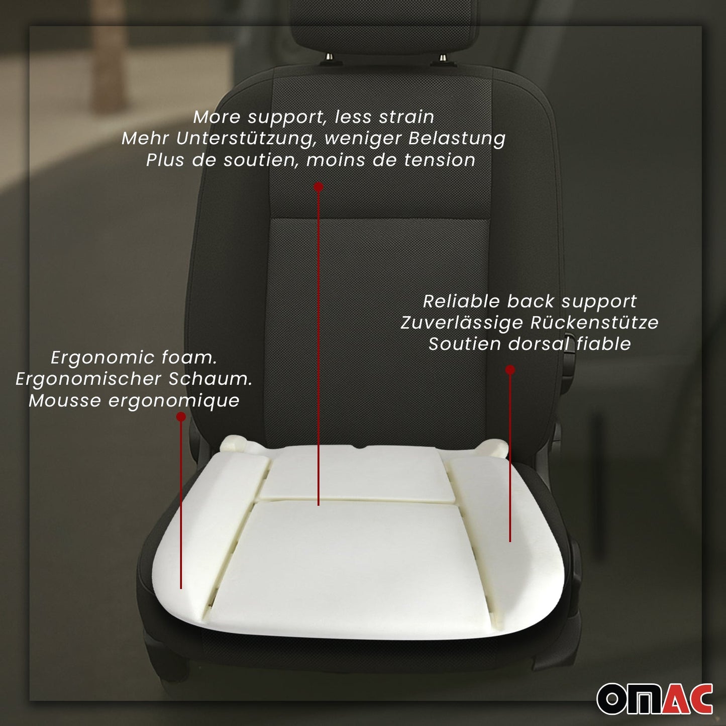 Sitzpolster Auto Schaumstoff Schaumpolster für Citroen Berlingo 96-08 Sandfarben OMAC DE
