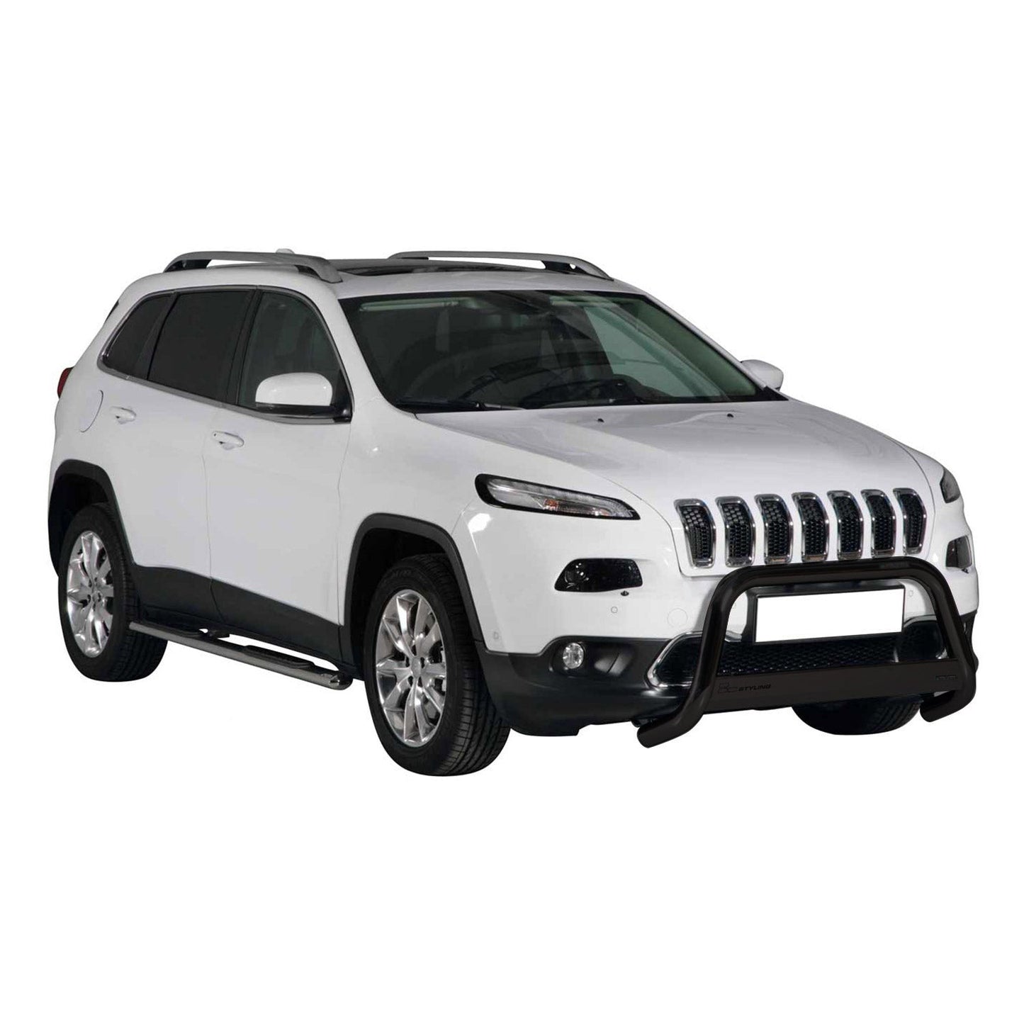 Frontbügel Frontschutzbügel für Jeep Cherokee 2013-2018 Schwarz Edelstahl ø63 mm OMAC DE