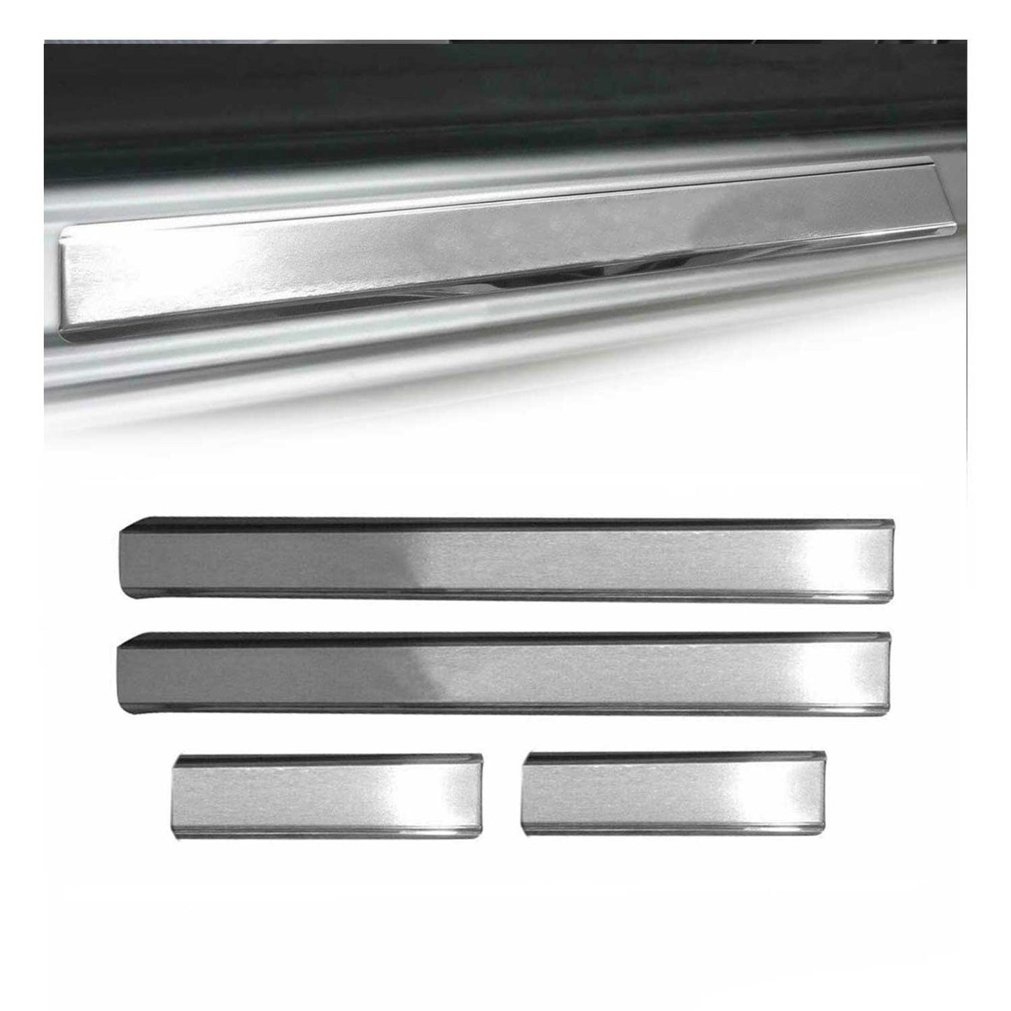 Einstiegsleisten Türschweller für VW Tiguan 2007-2016 Edelstahl Silber 4x OMAC DE