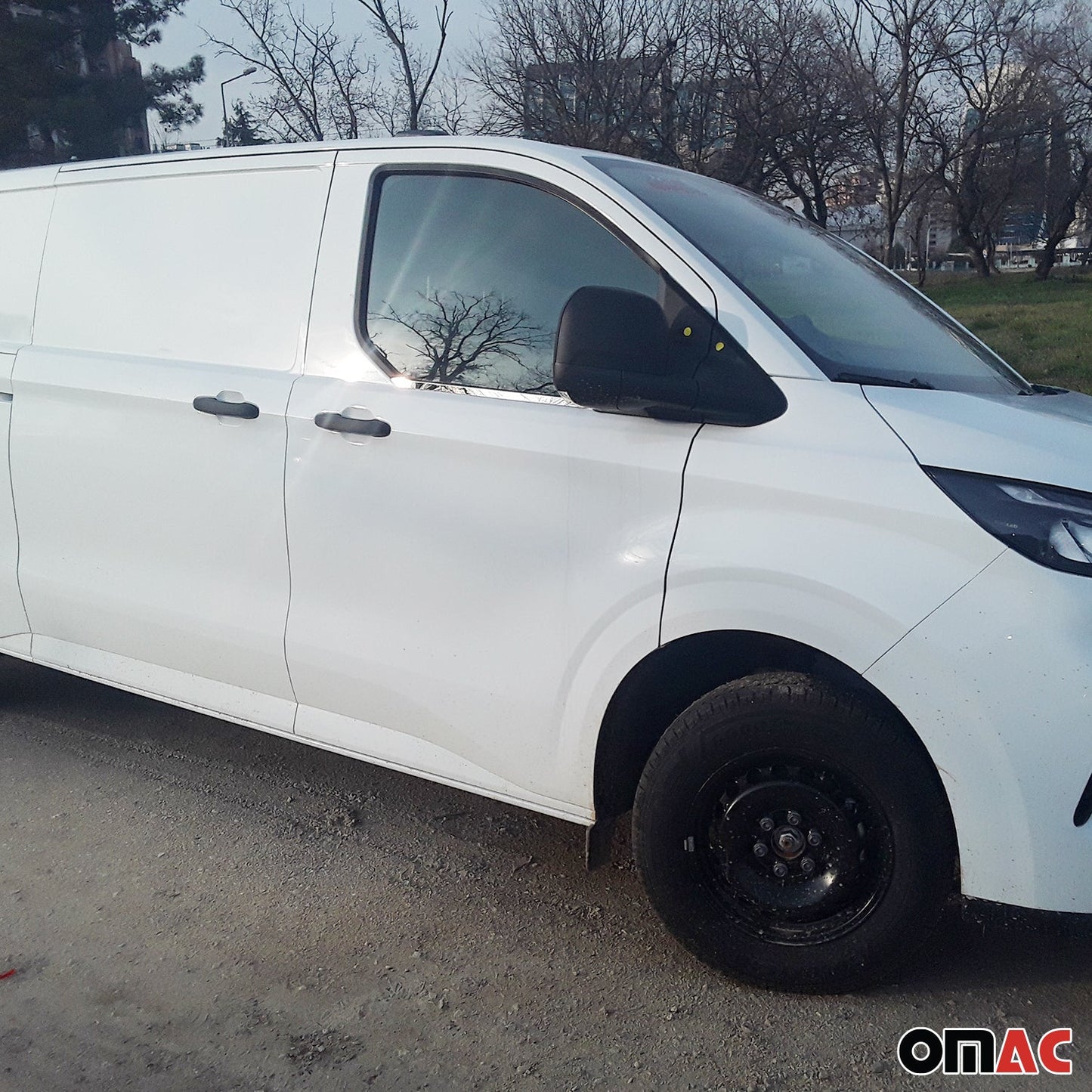 Fensterleisten Zierleisten für Ford Transit Tourneo Custom 2023-25 Edelstahl 2x OMAC DE