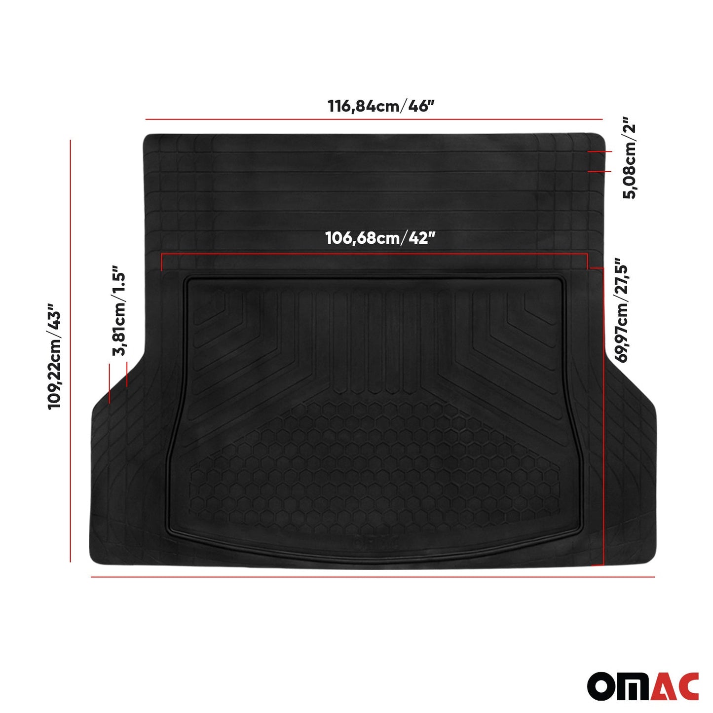 2024-2025 Audi Q6 Sportback / e-tron Kofferraumwanne Laderaumwanne Trimmbare OMAC DE