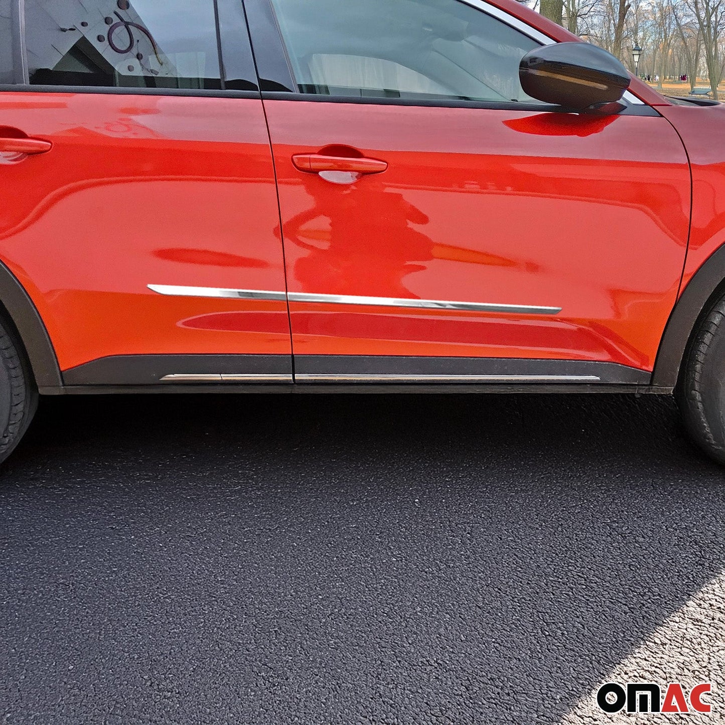 Seitentürleiste Türleisten Türschutzleiste für Fiat 600e 2023-2025 Chrom 4x OMAC DE