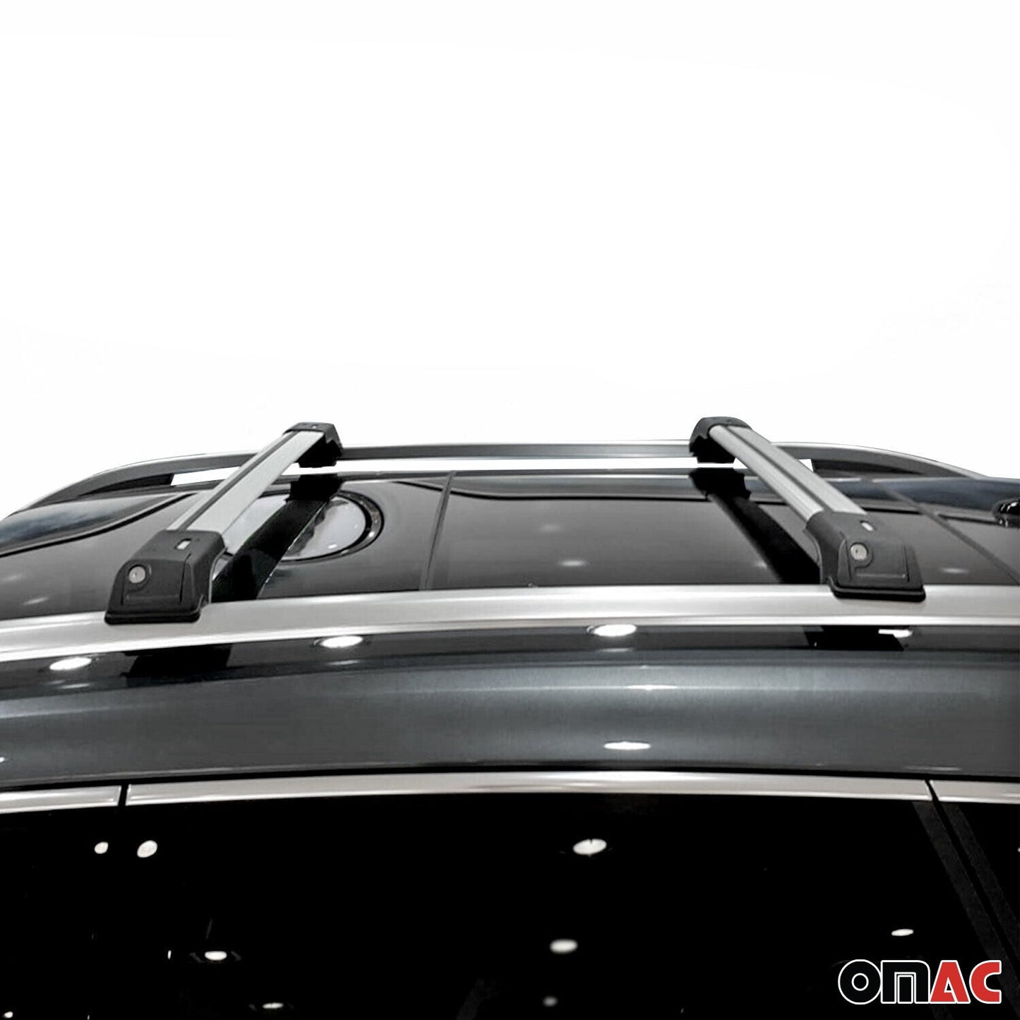 1998-2006 Land Rover Freelander L314 Dachträger-Querträger Aluminium Grau 2x
