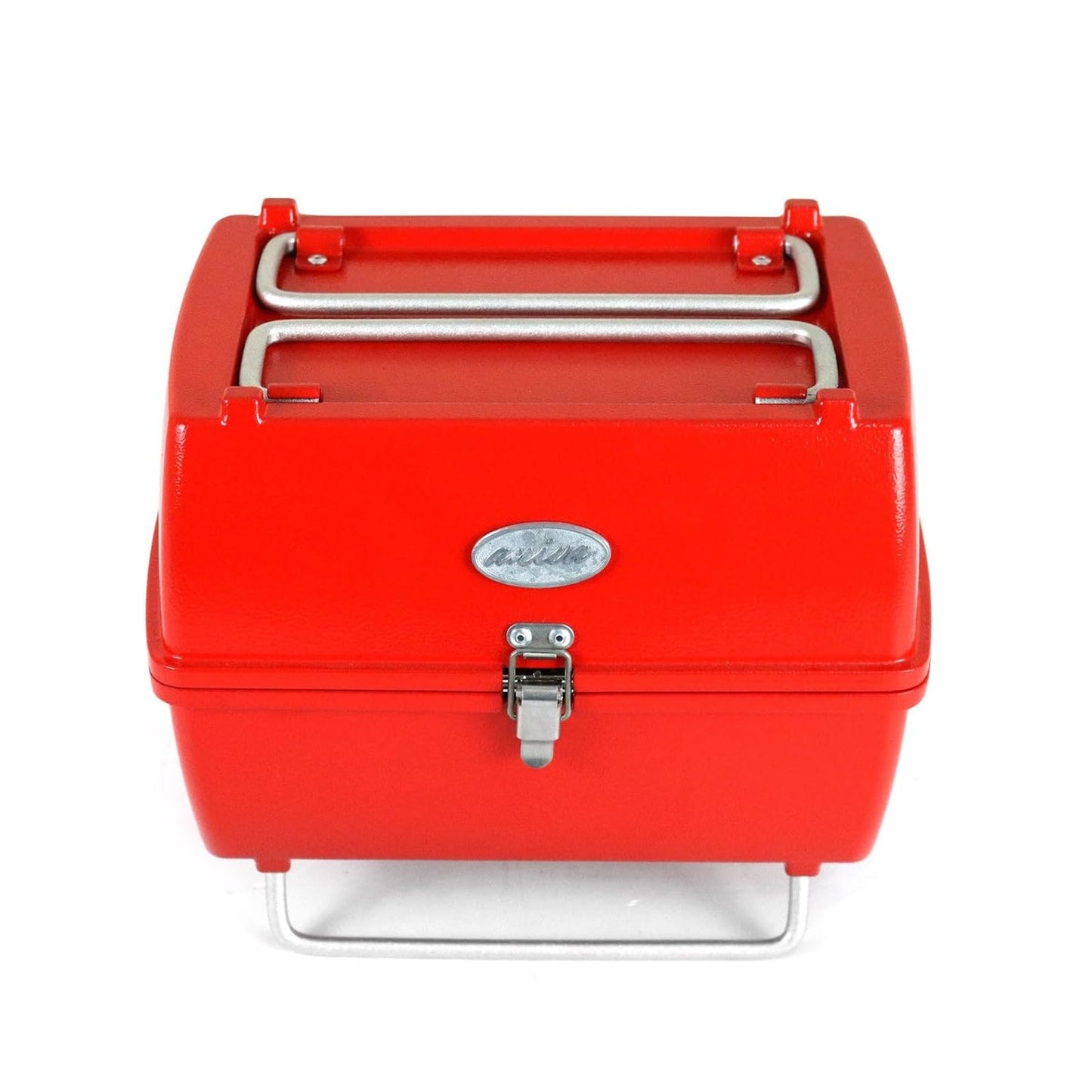Holzkohlegrill Tragbarer Grill Garten Outdoor Rot Picknickgrill 13-teilig BBQ OMAC DE