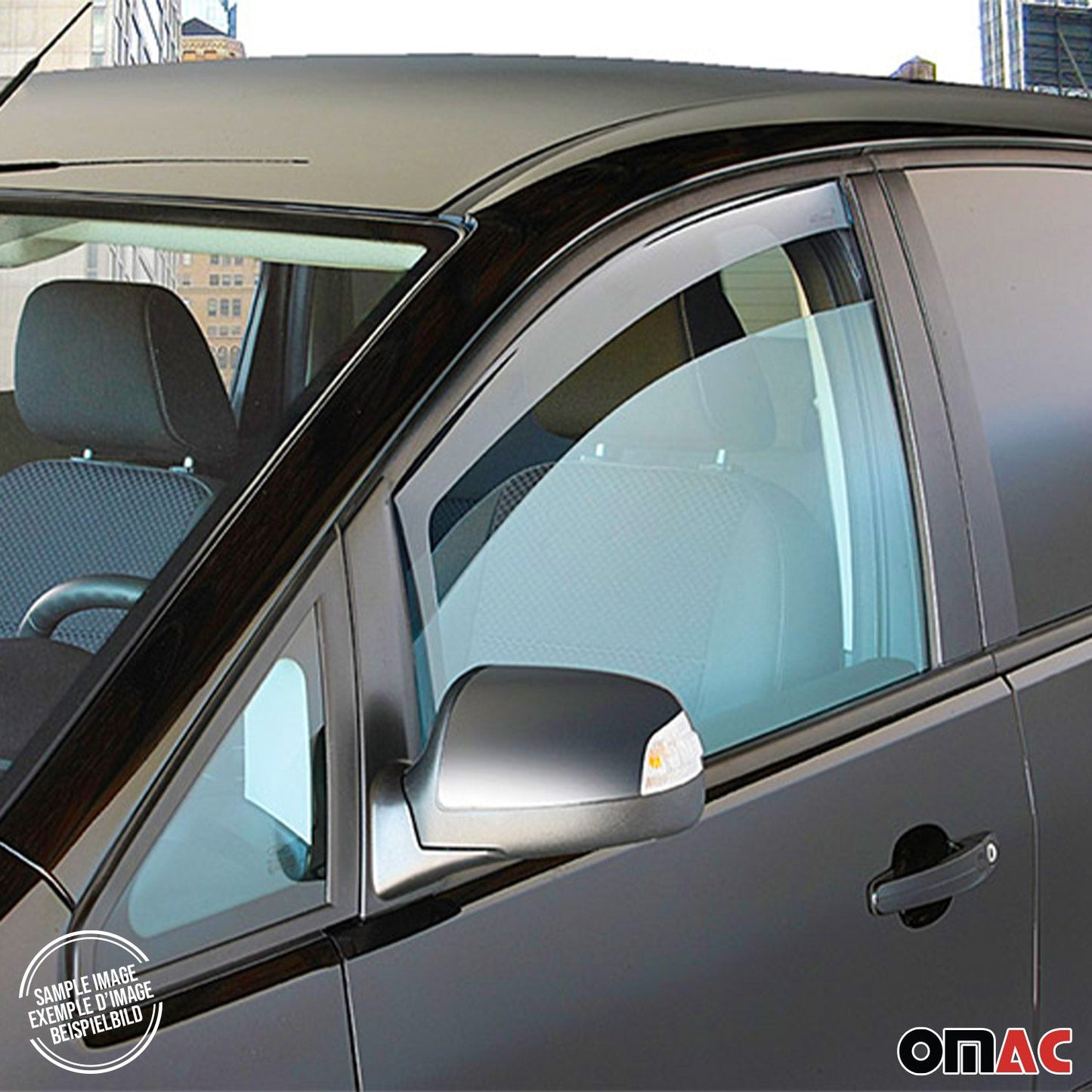 Motorhaube Deflektor Windabweiser Regenabweiser Set für Audi Q7 4L 2006-2015 OMAC DE