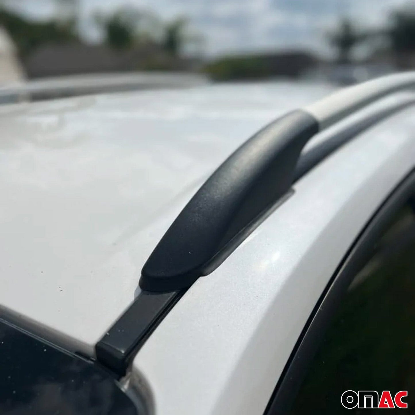 Aluminium Dachreling Relingträger für Renault Clio 2012-2019 Silber 2x OMAC DE