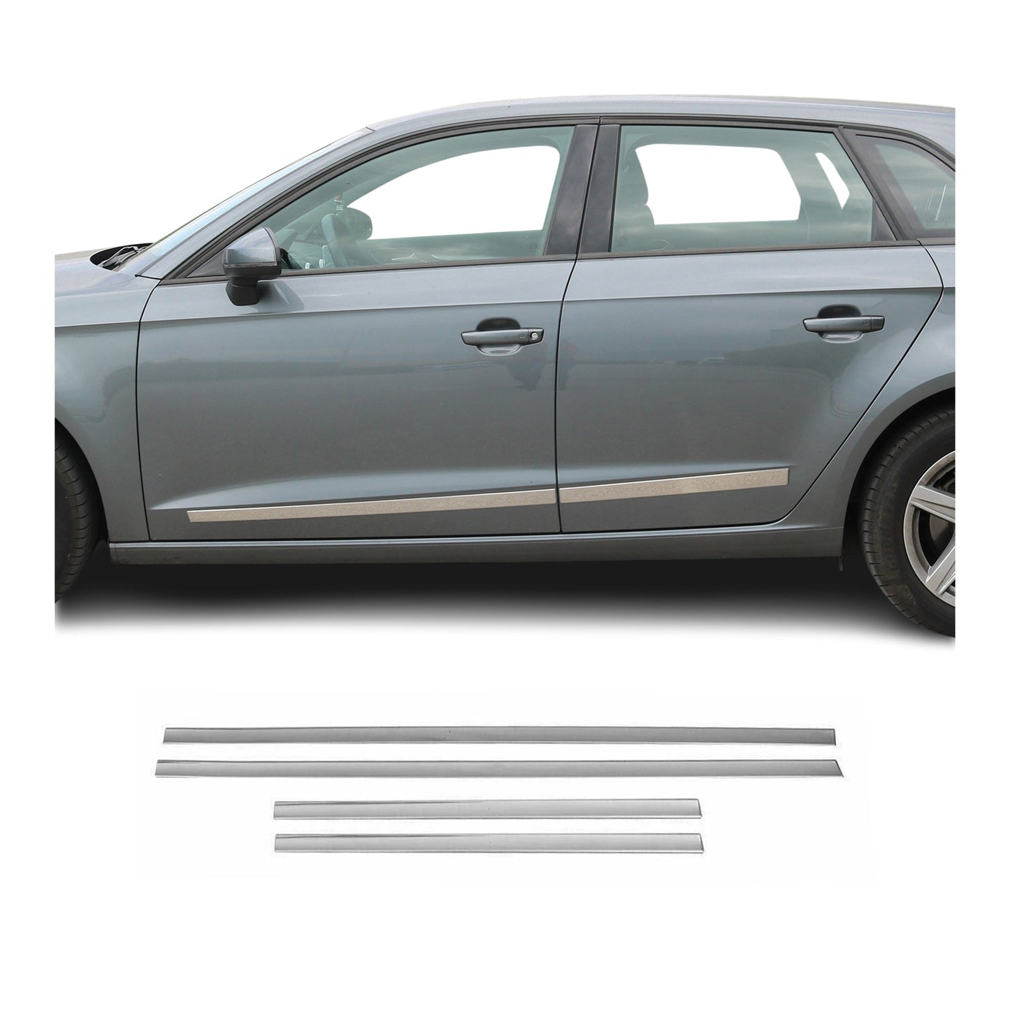 Türschutz Türleiste Seitentürleiste für Honda CRV 2012-2016 Edelstahl Silber 4x OMAC DE