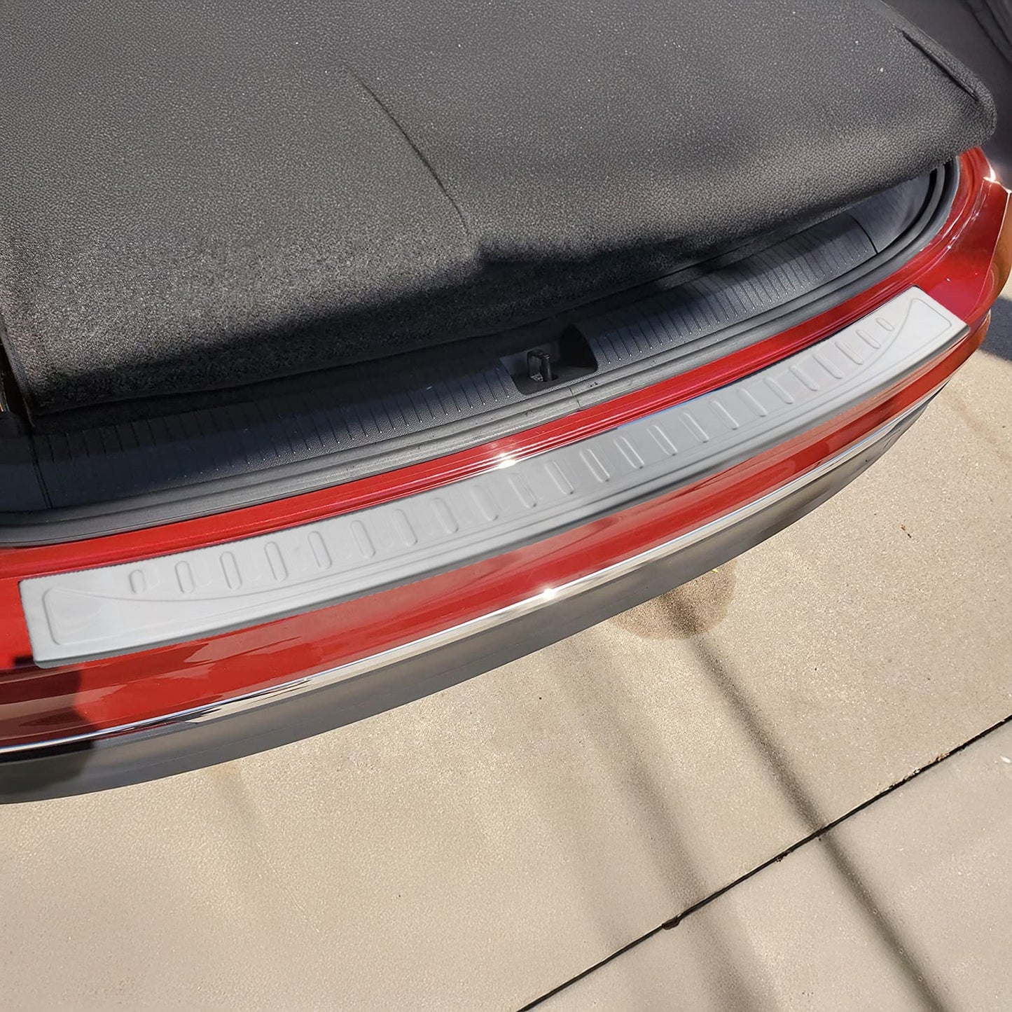 Für VW Tiguan Allspace 2017-2023 Ladekantenschutz Gebürstet Edelstahl OMAC DE