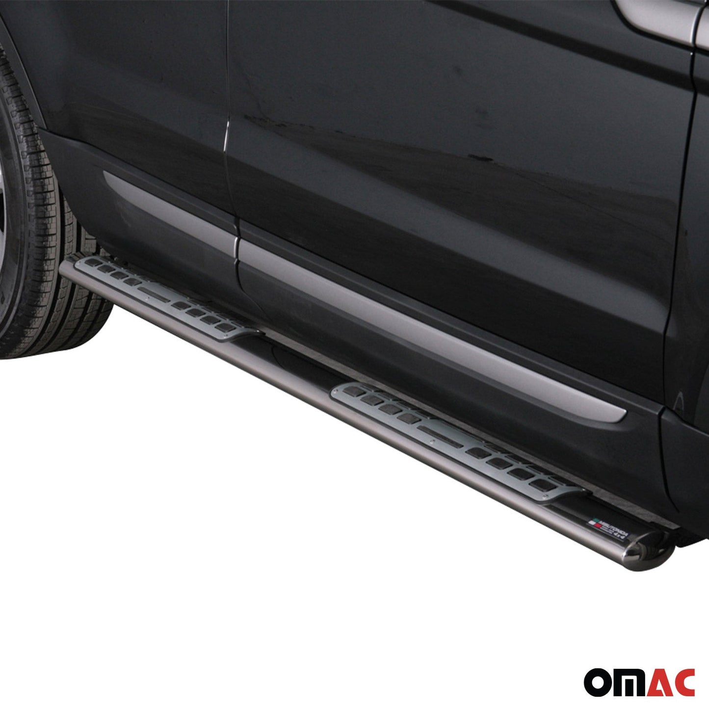 Edelstahl Seitenschweller Schwellerrohre für Range Rover Evoque 2011-2015 Silber OMAC DE