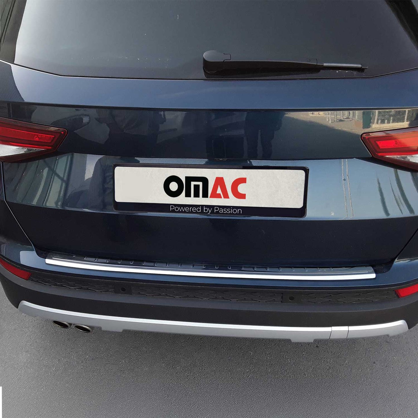 Ladekantenschutz Stoßstangenschutz für Cupra Ateca 2018-2021 Edelstahl Silber OMAC DE