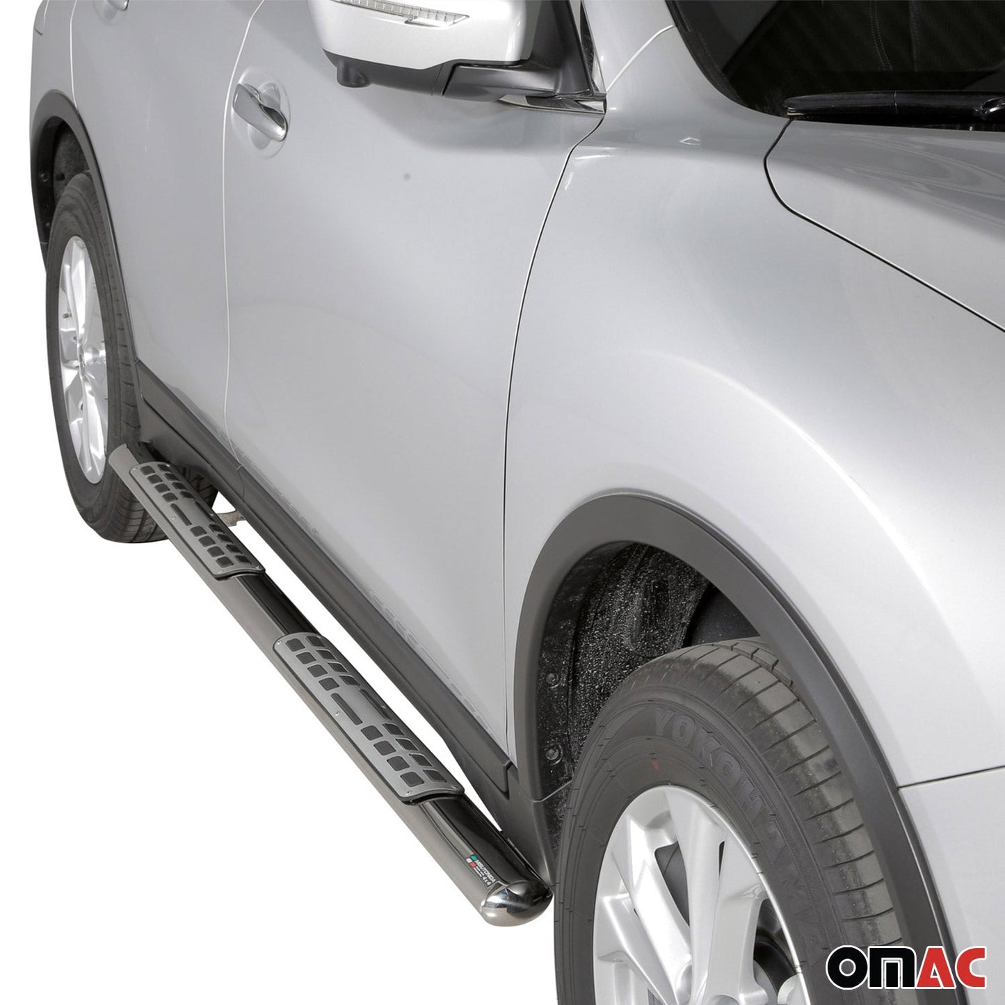 Edelstahl Seitenschweller Schwellerrohre für Nissan X-Trail 2015-2017 Silber OMAC DE
