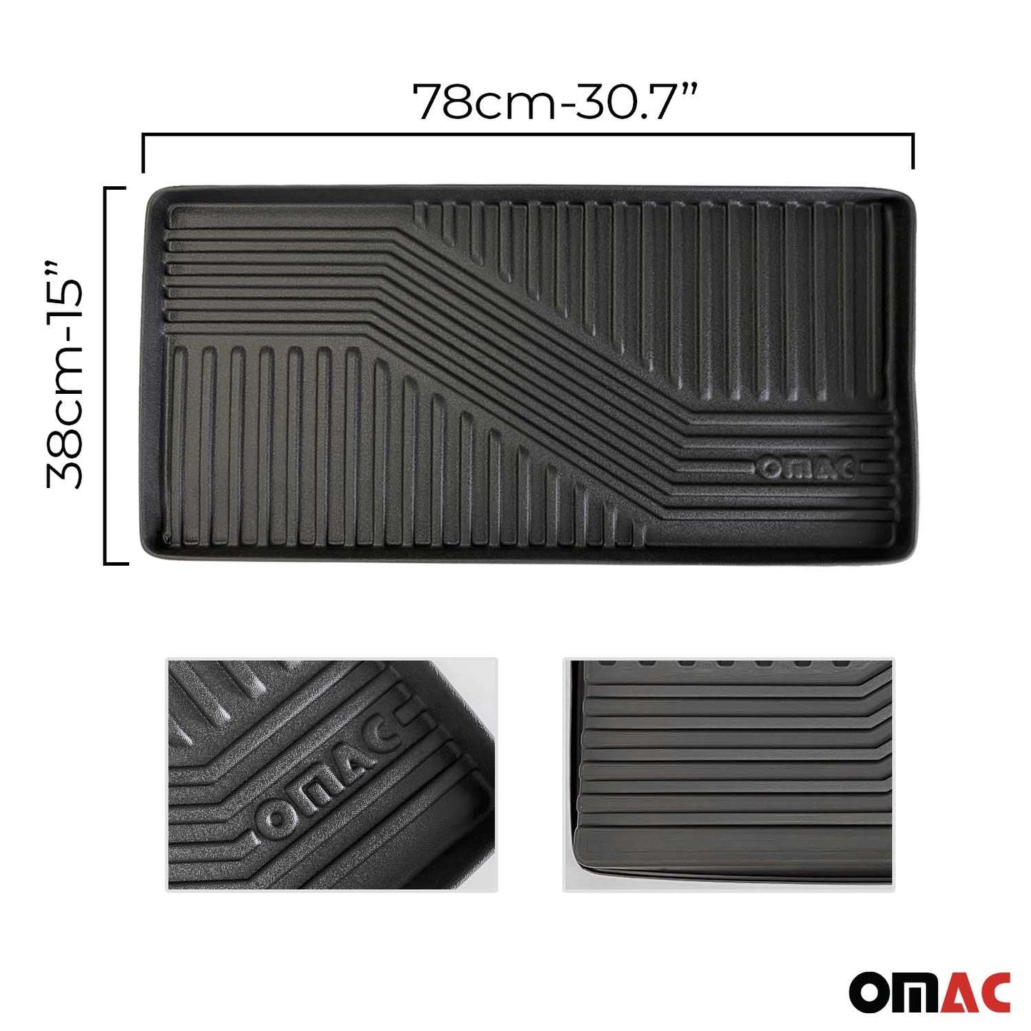 5x OMAC Schuhmatte Sauberlaufmatte Abtropfschale Napfunterlage 78x38cm Unterlage OMAC DE