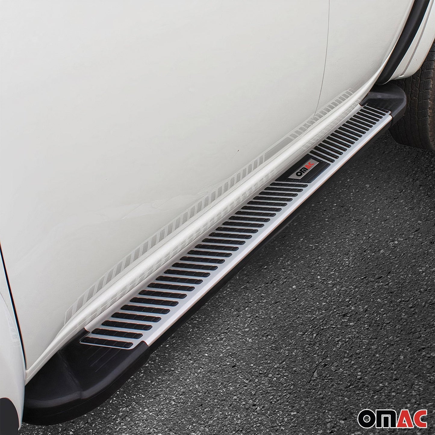 Trittbretter Seitenschweller Schweller für MG ZS-EV 2021-2025 Alu Grau 2 tlg