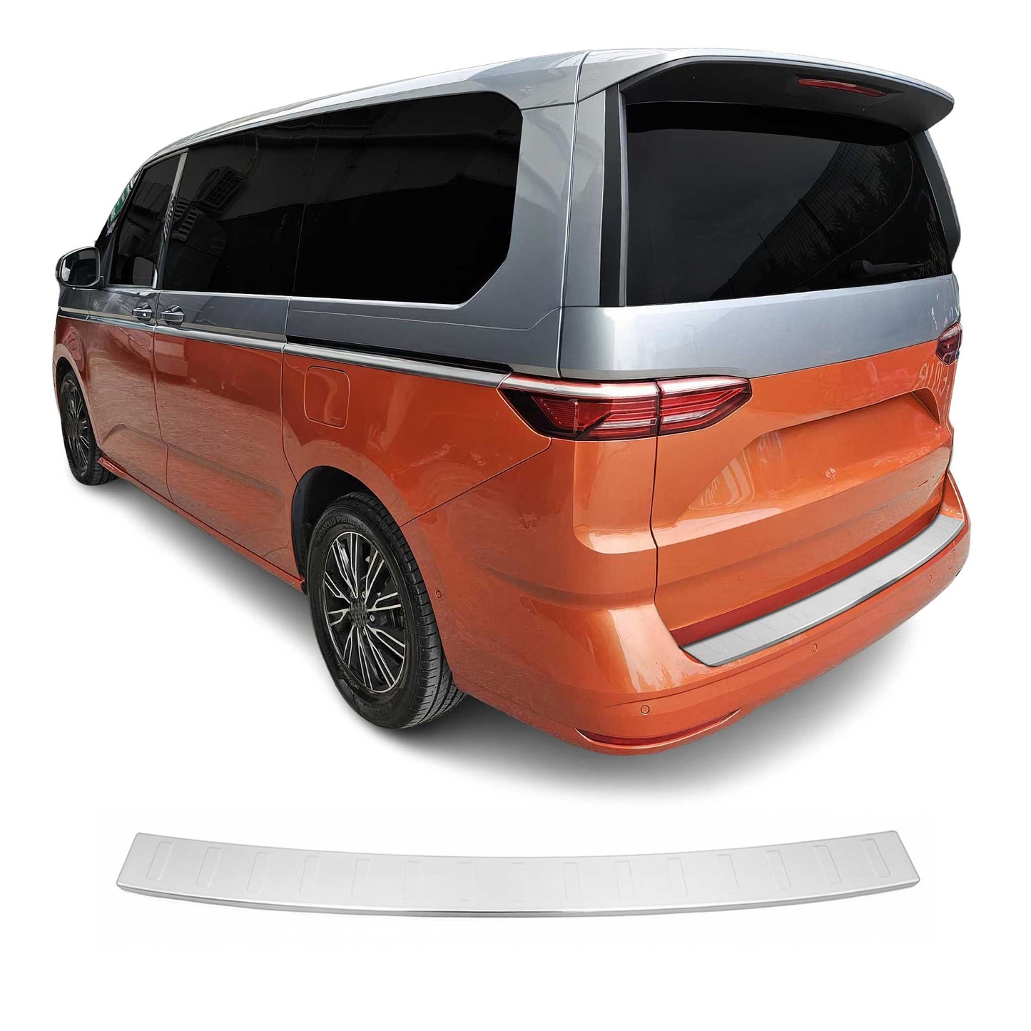 Ladekantenschutz für VW T7 Multivan 2021-2025 Chrom Edelstahl Gebürstet OMAC DE