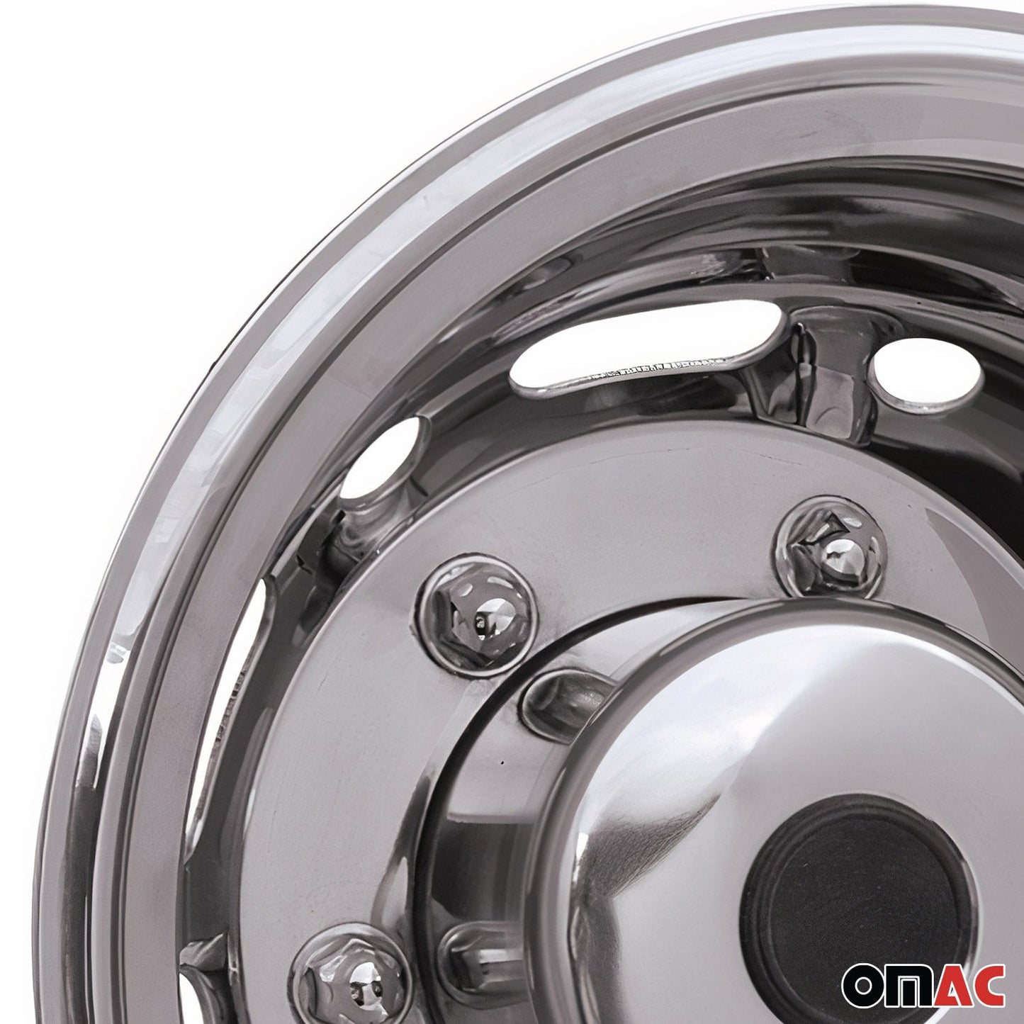 Radzierblenden Radkappen Chrom 16" Zoll Radblenden Hinten Edelstahl 2 tlg OMAC DE